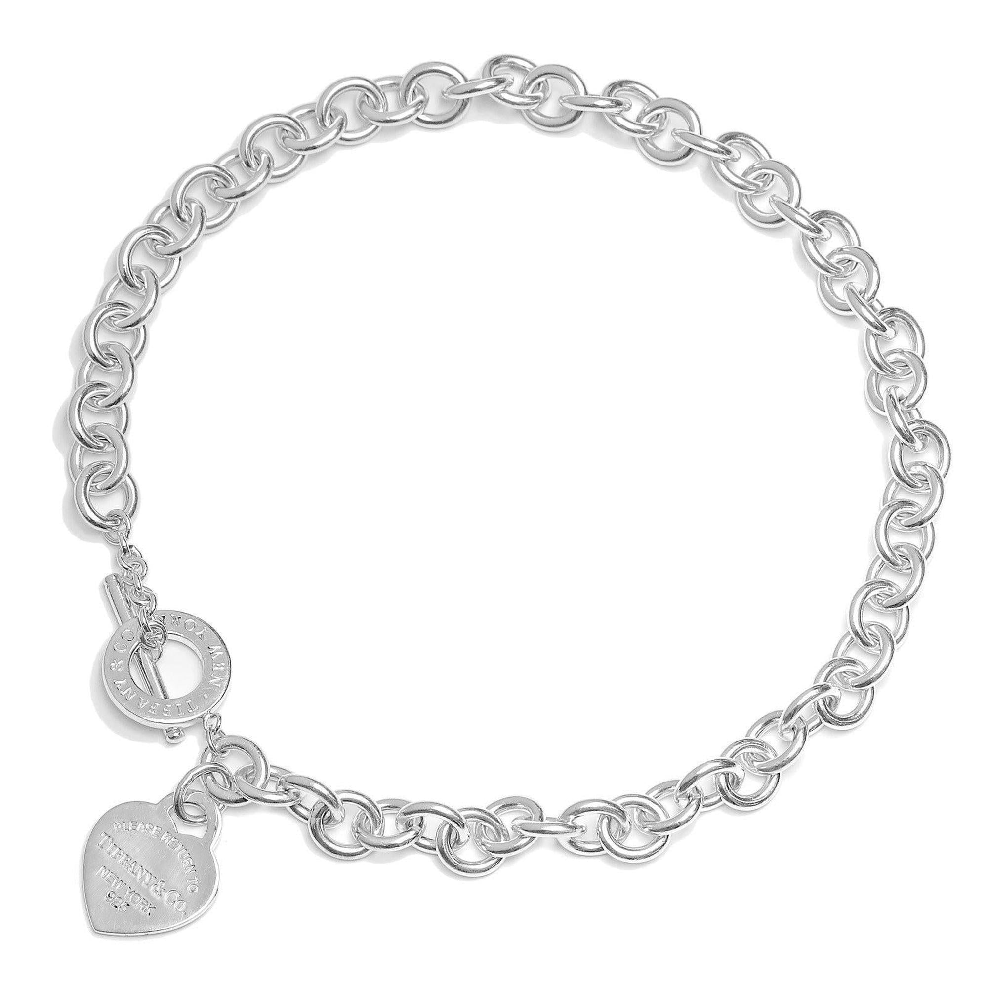 Tiffany & Co. Return to Tiffany Heart Tag Necklace with Toggle Clasp