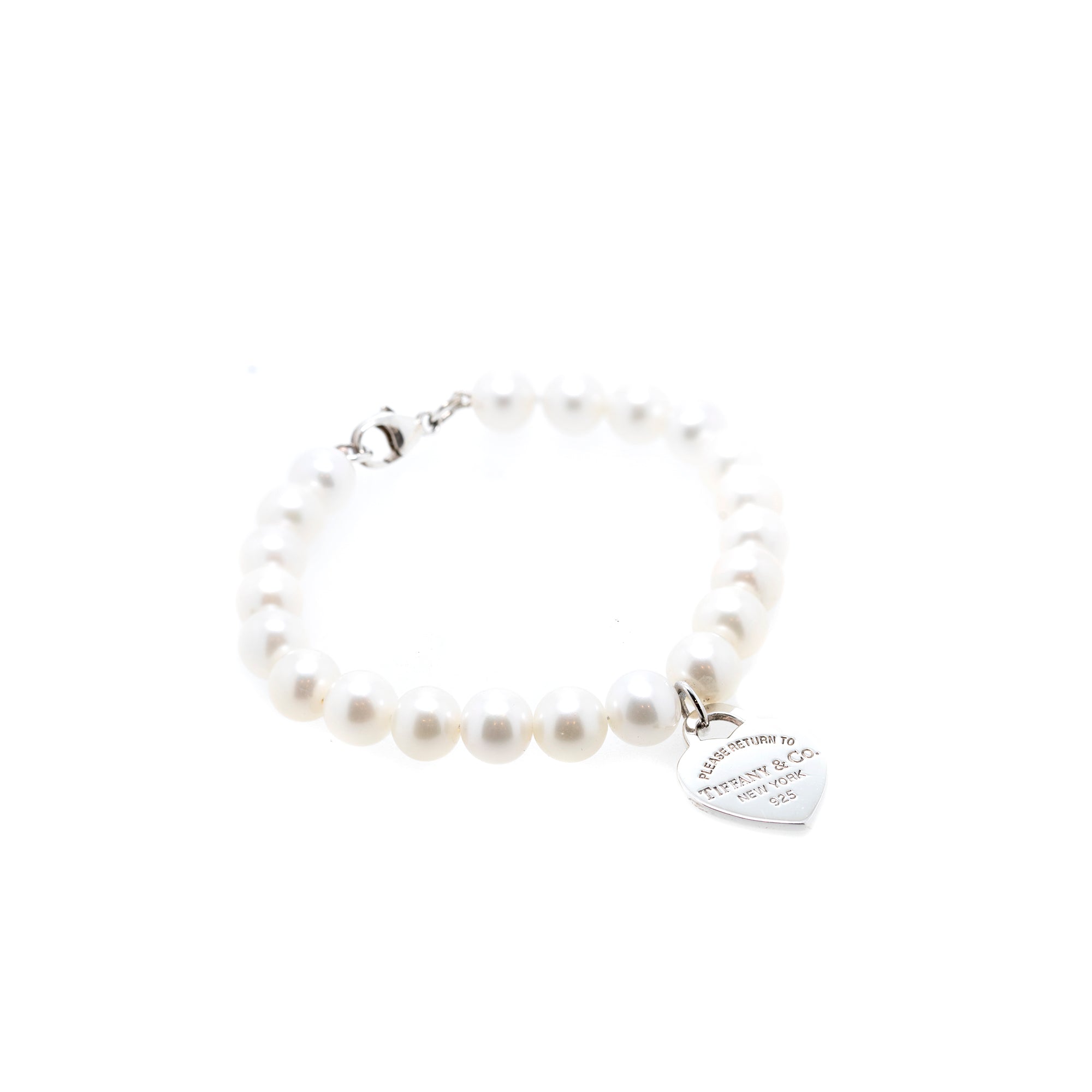 Tiffany & Co. Return to Tiffany Heart Tag Pearl Bracelet