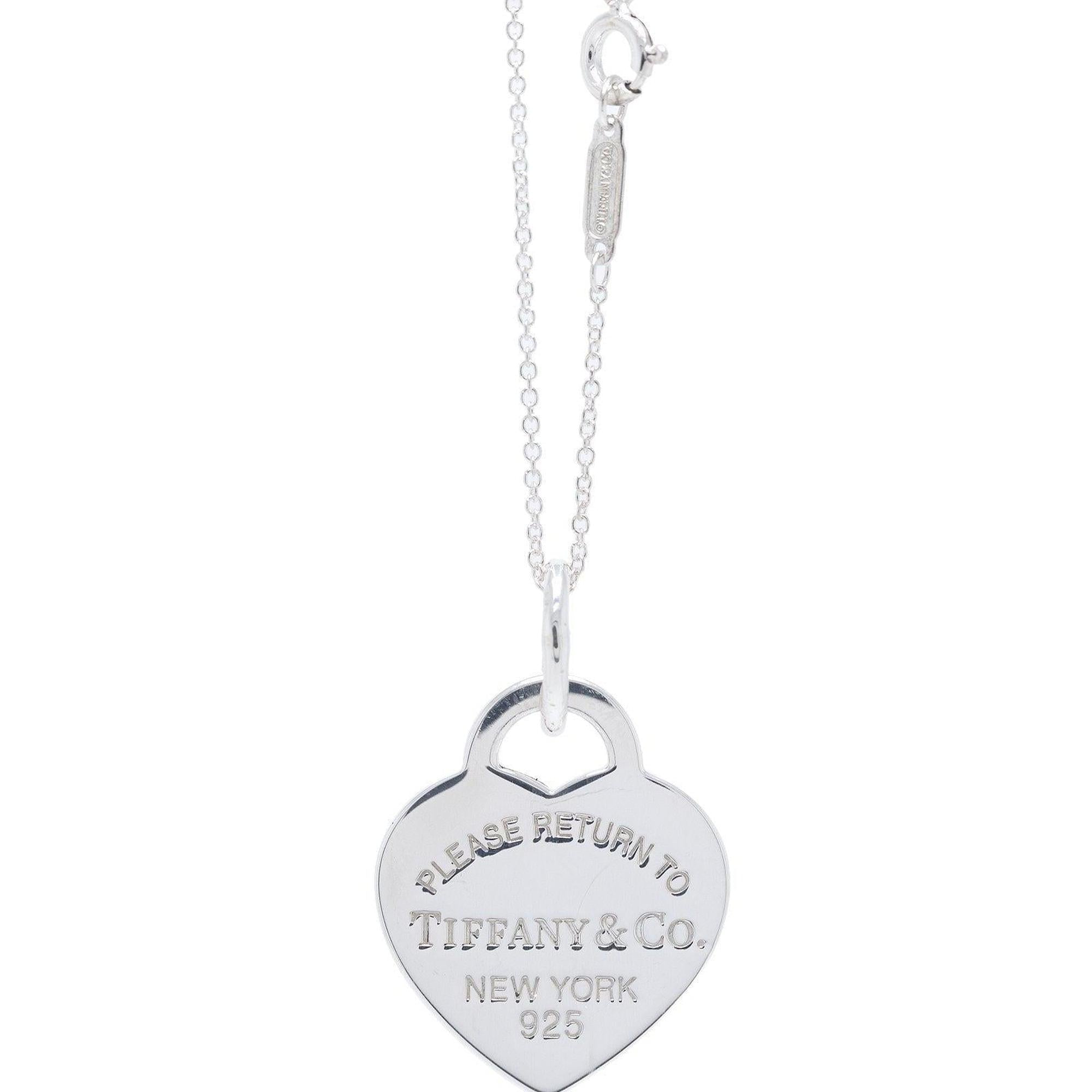 Tiffany & Co. Return to Tiffany Heart Tag Pendant Necklace