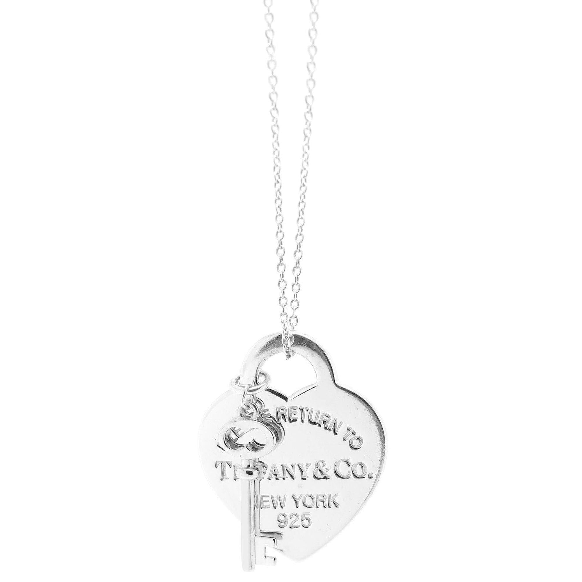 Tiffany & Co. Return to Tiffany Heart Tag and Key Pendant Necklace
