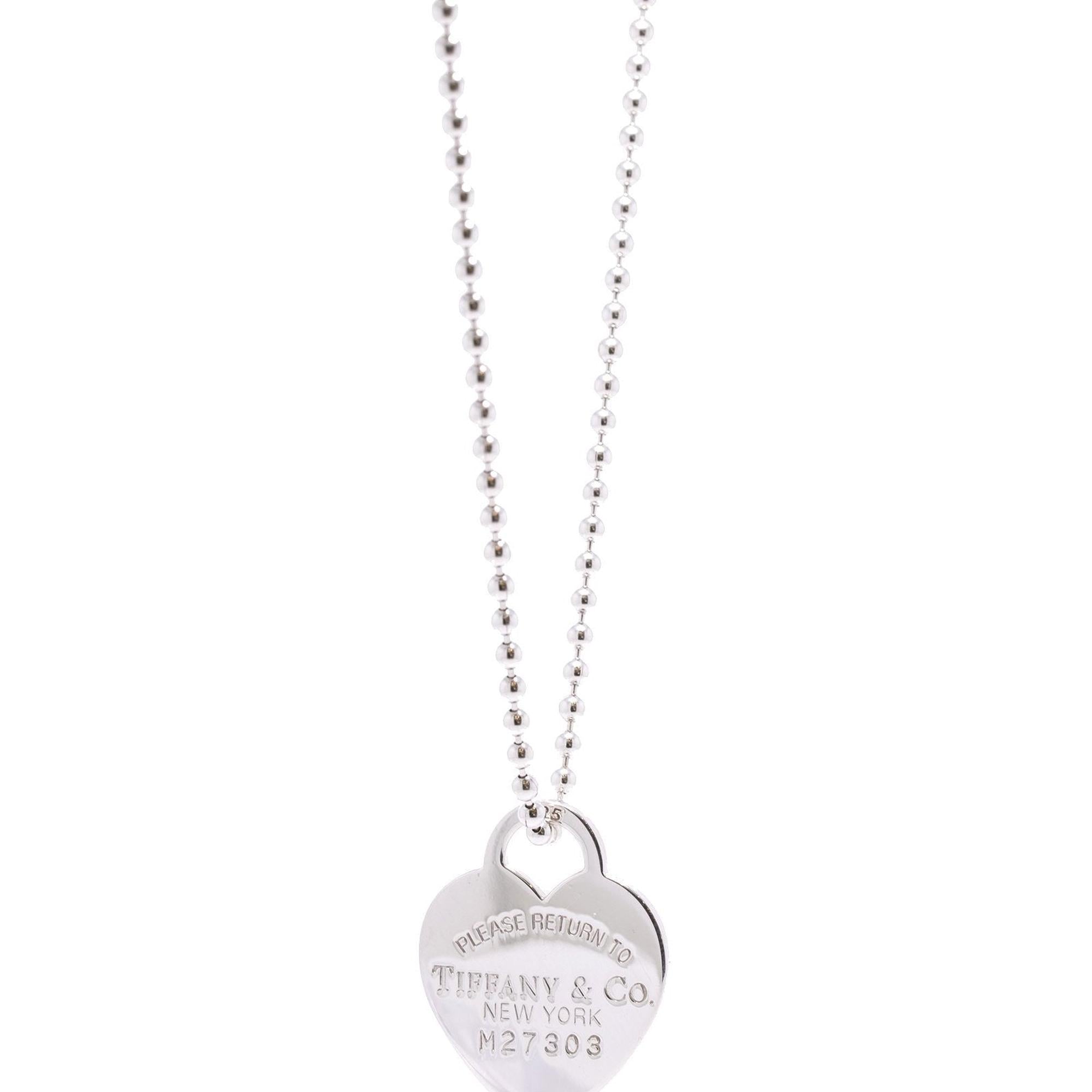 Tiffany & Co. Return to Tiffany Large Heart Tag Pendant Necklace