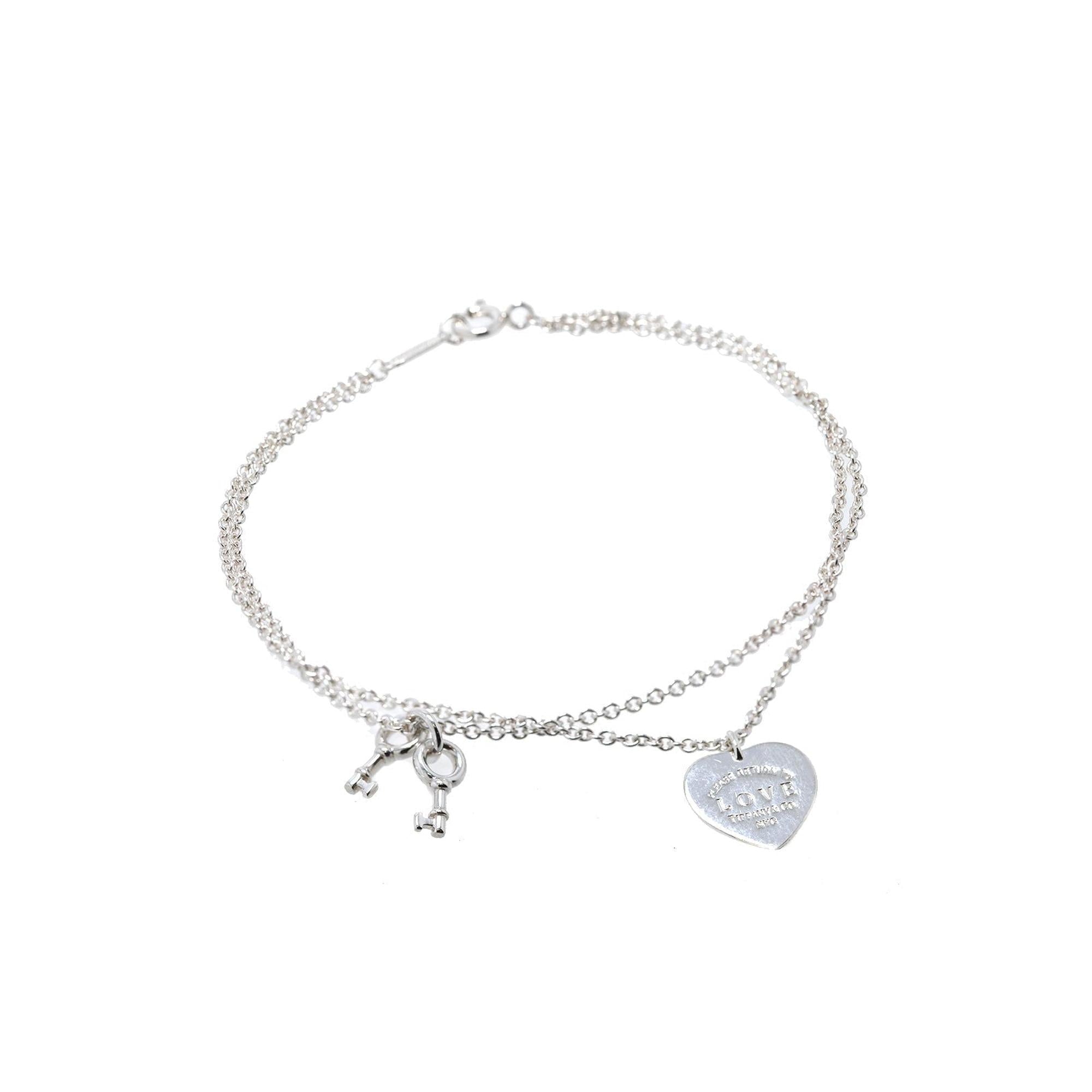 Tiffany & Co. Return to Tiffany Love Heart Tag Key Bracelet