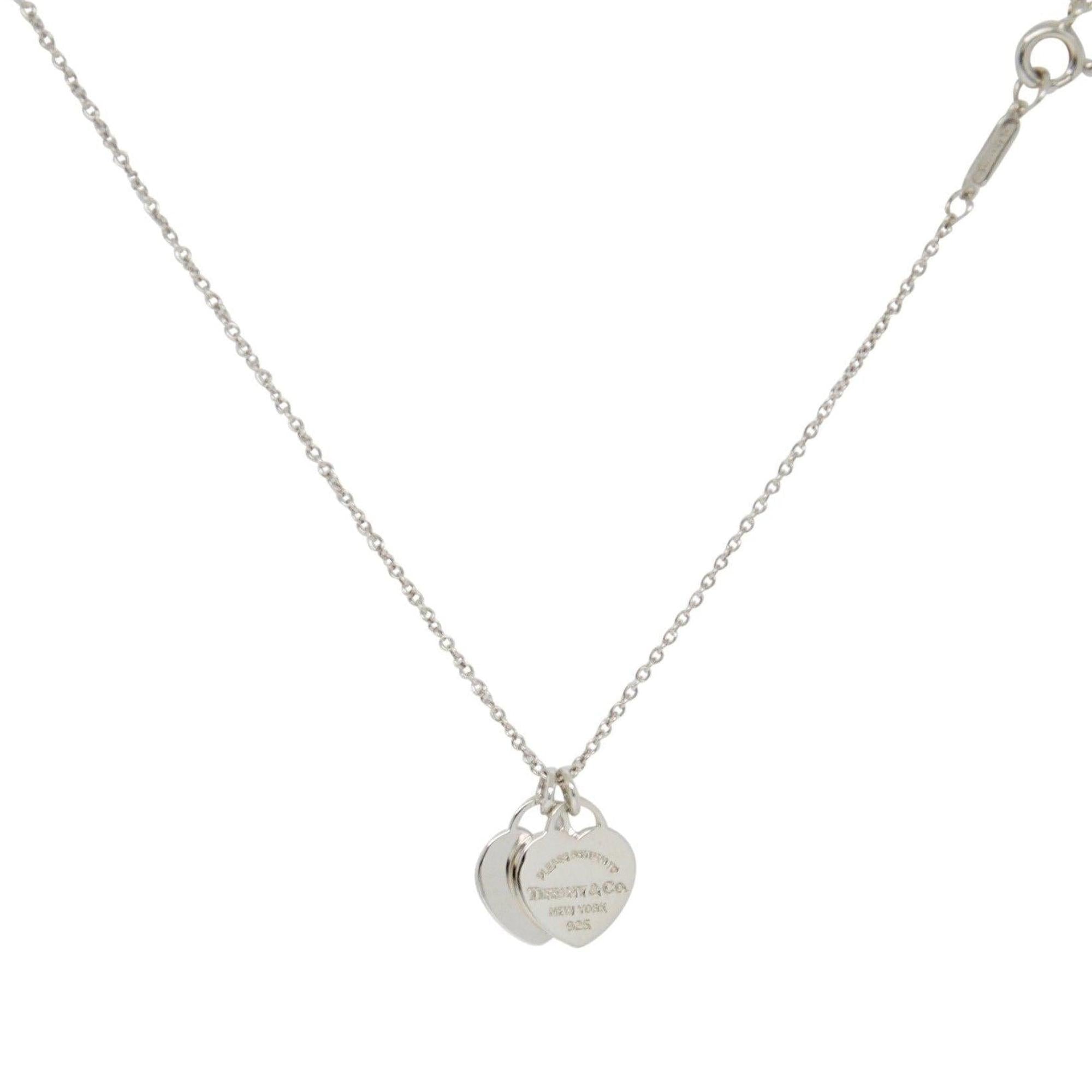 Tiffany & Co. Return to Tiffany Mini Double Heart Tag Pendant Necklace