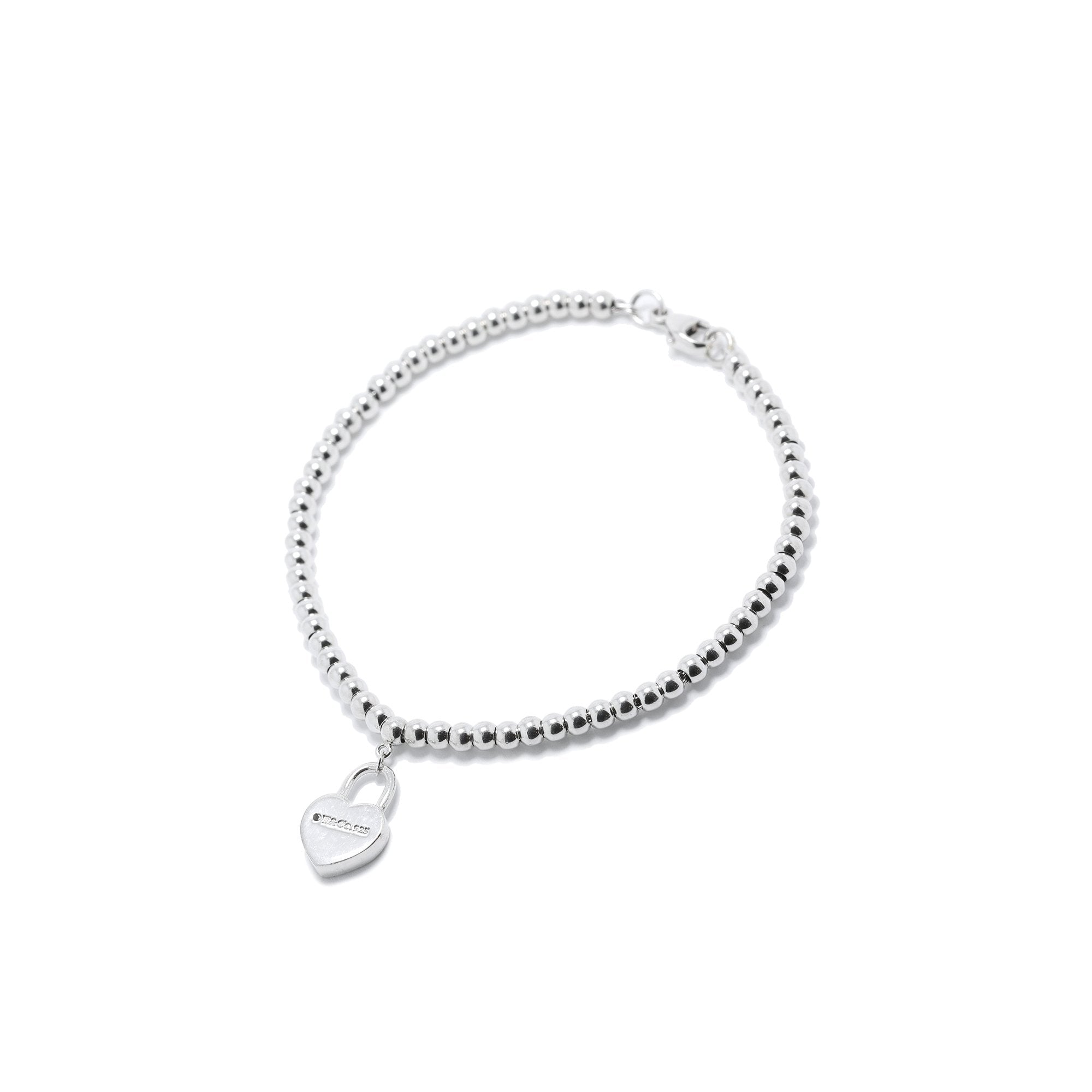 Tiffany & Co. Return to Tiffany Mini Heart Lock Bead Bracelet