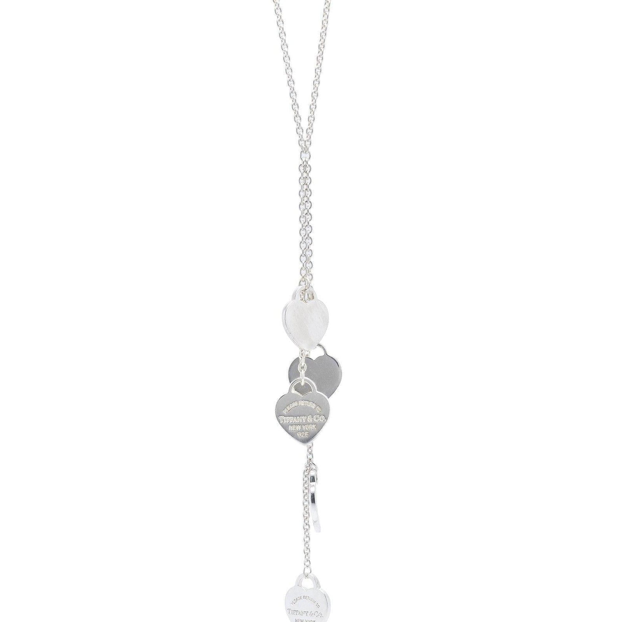 Tiffany & Co. Return to Tiffany Mini Heart Tags Drop Necklace