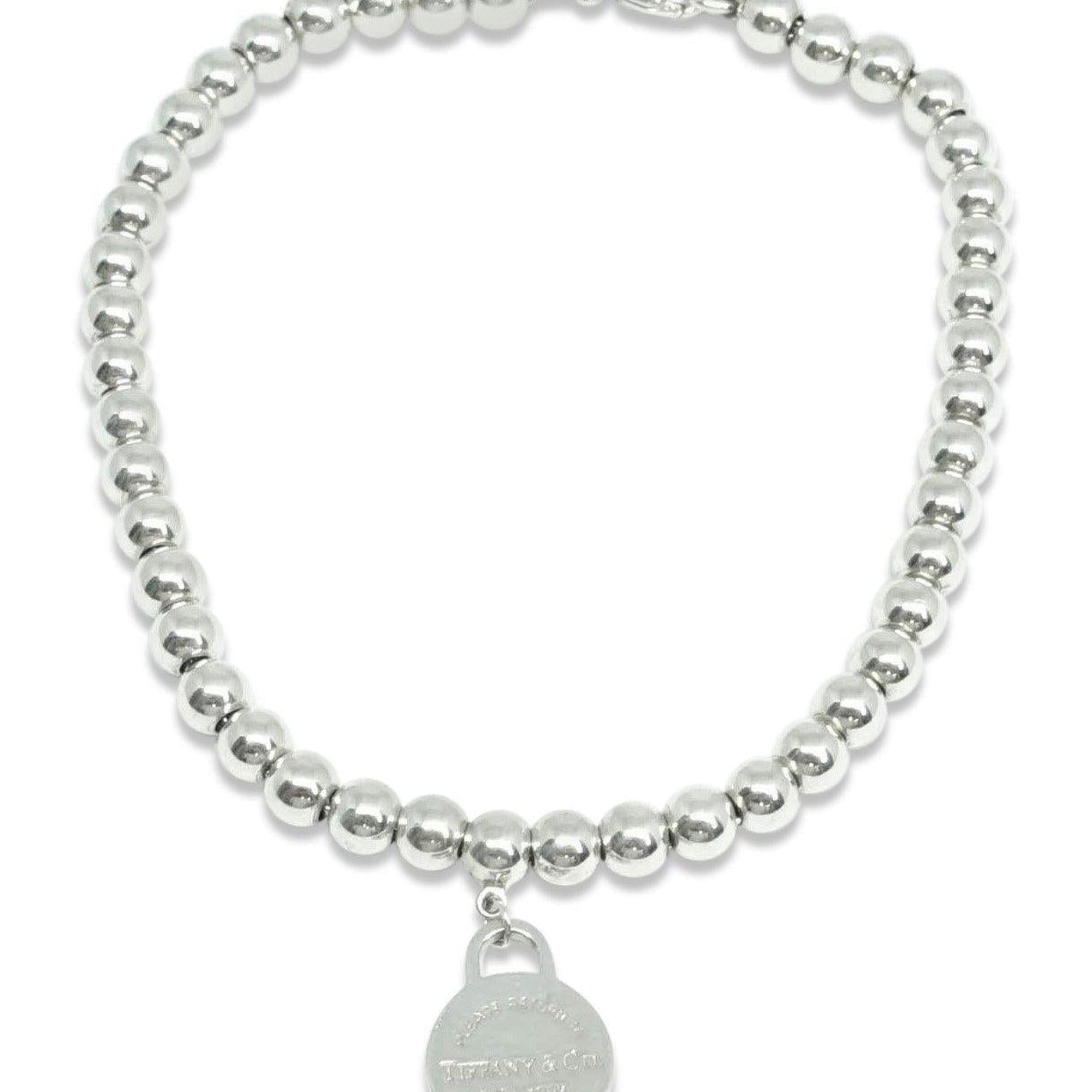 Tiffany & Co. Return to Tiffany Mini Round Tag Bead Bracelet