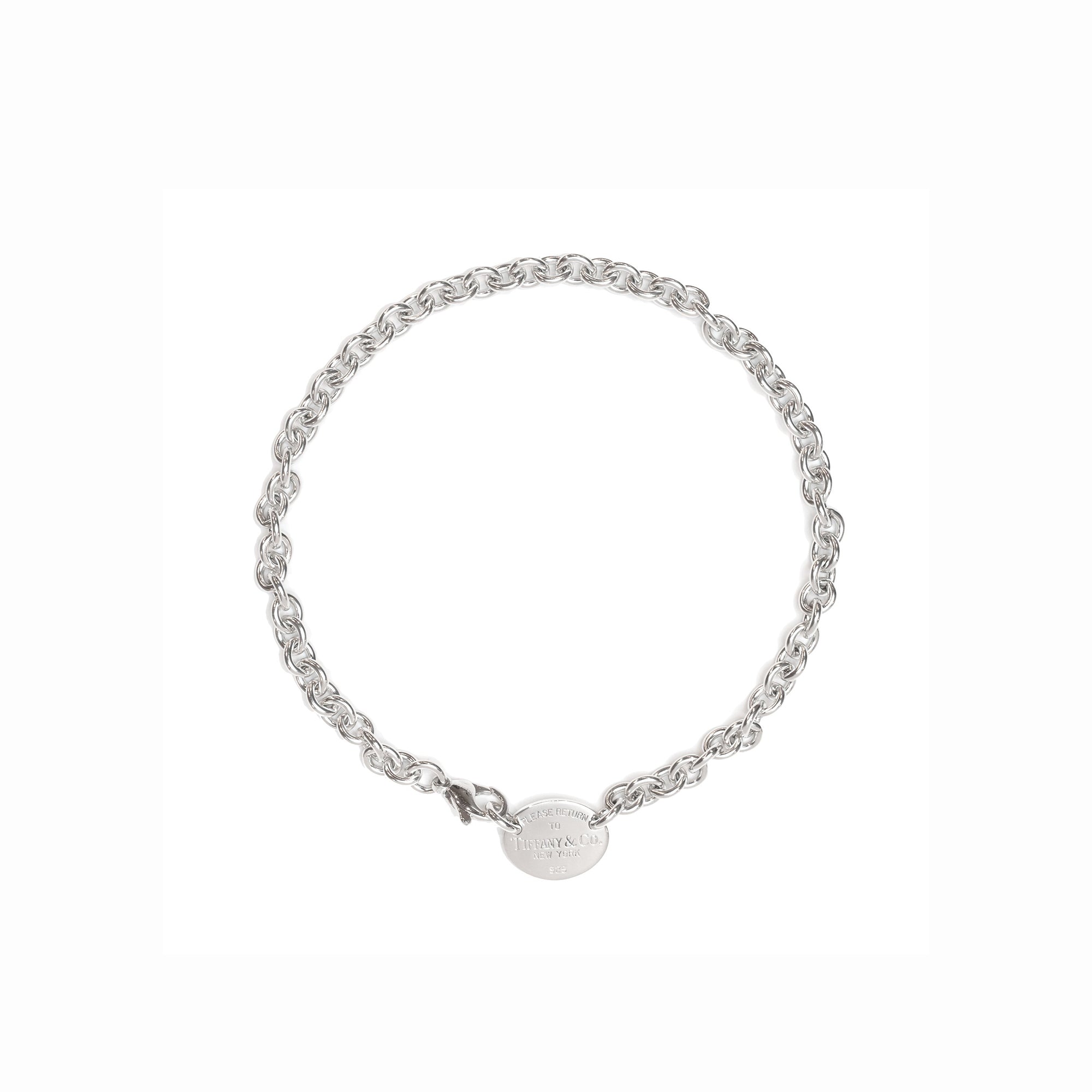 Tiffany & Co. Return to Tiffany Oval Tag Choker