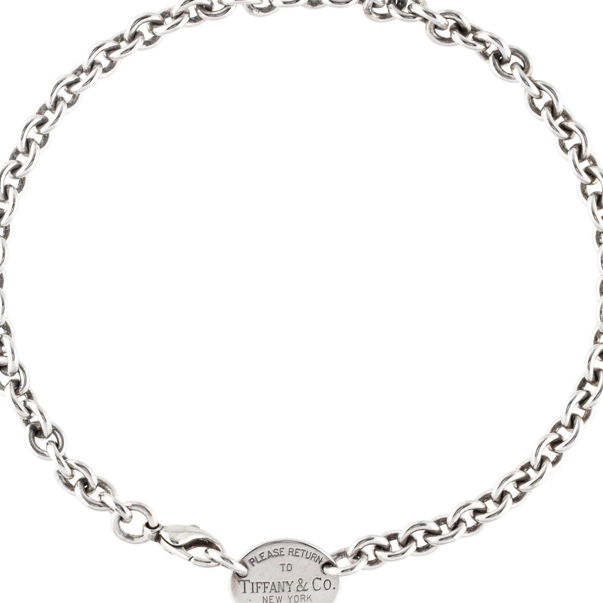 Tiffany & Co. Return to Tiffany Oval Tag Choker