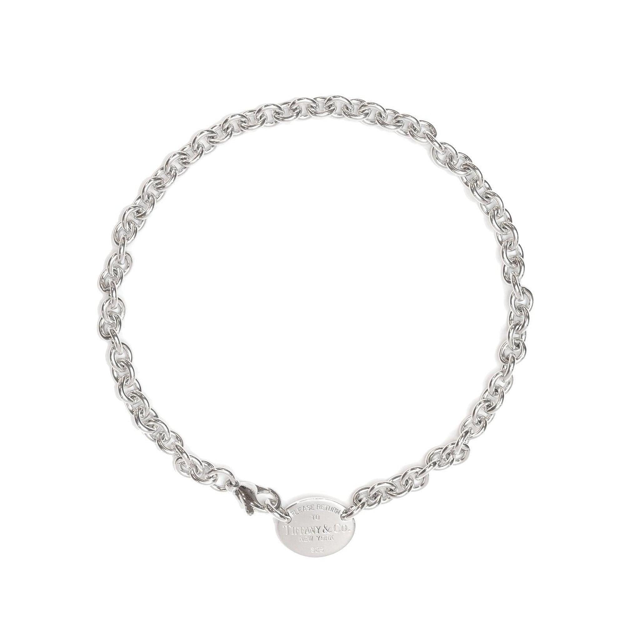 Tiffany & Co. Return to Tiffany Oval Tag Choker