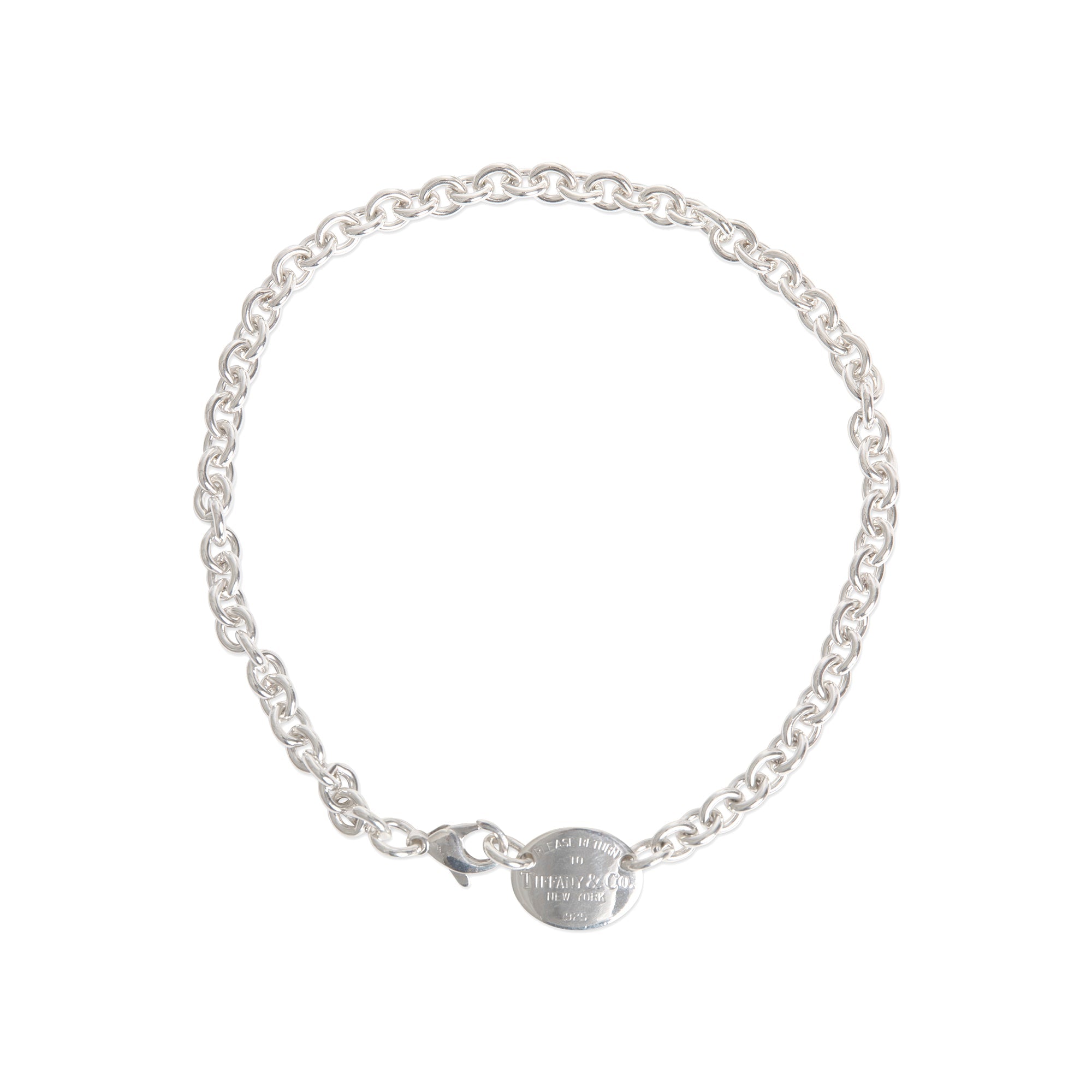 Tiffany & Co. Return to Tiffany Oval Tag Choker