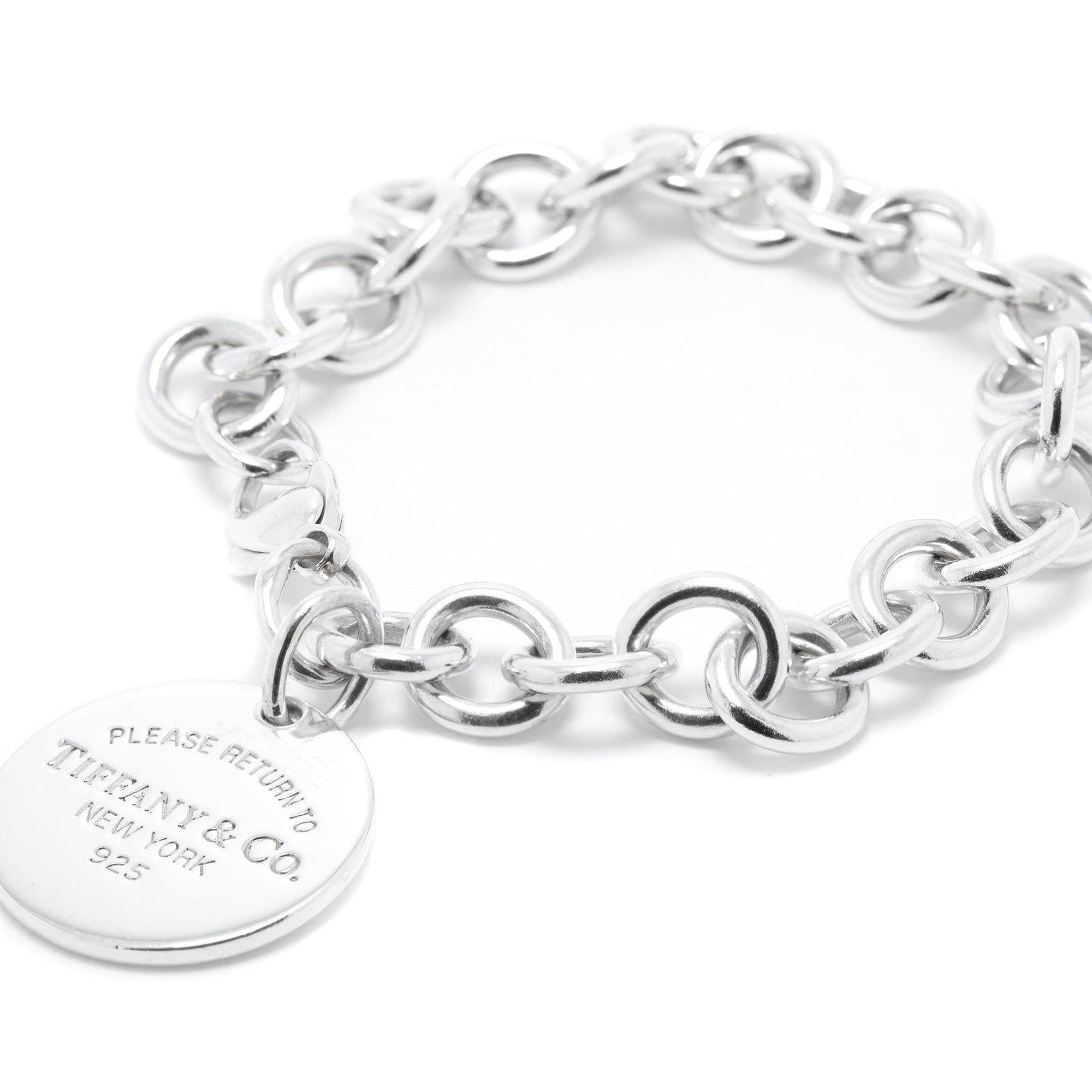 Tiffany & Co. Return to Tiffany Round Tag Charm Bracelet