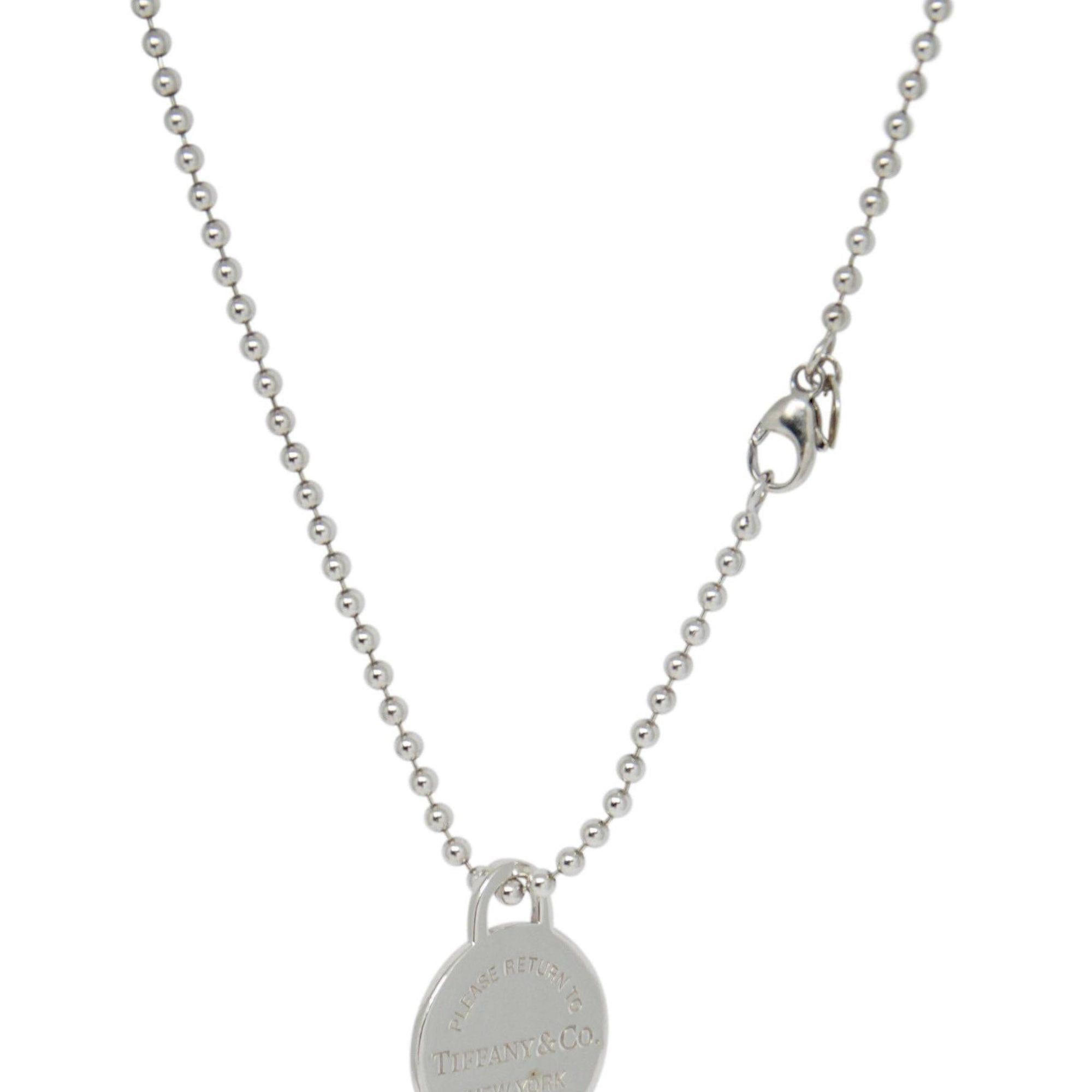 Tiffany & Co. Return to Tiffany Round Tag Pendant on Beaded Chain