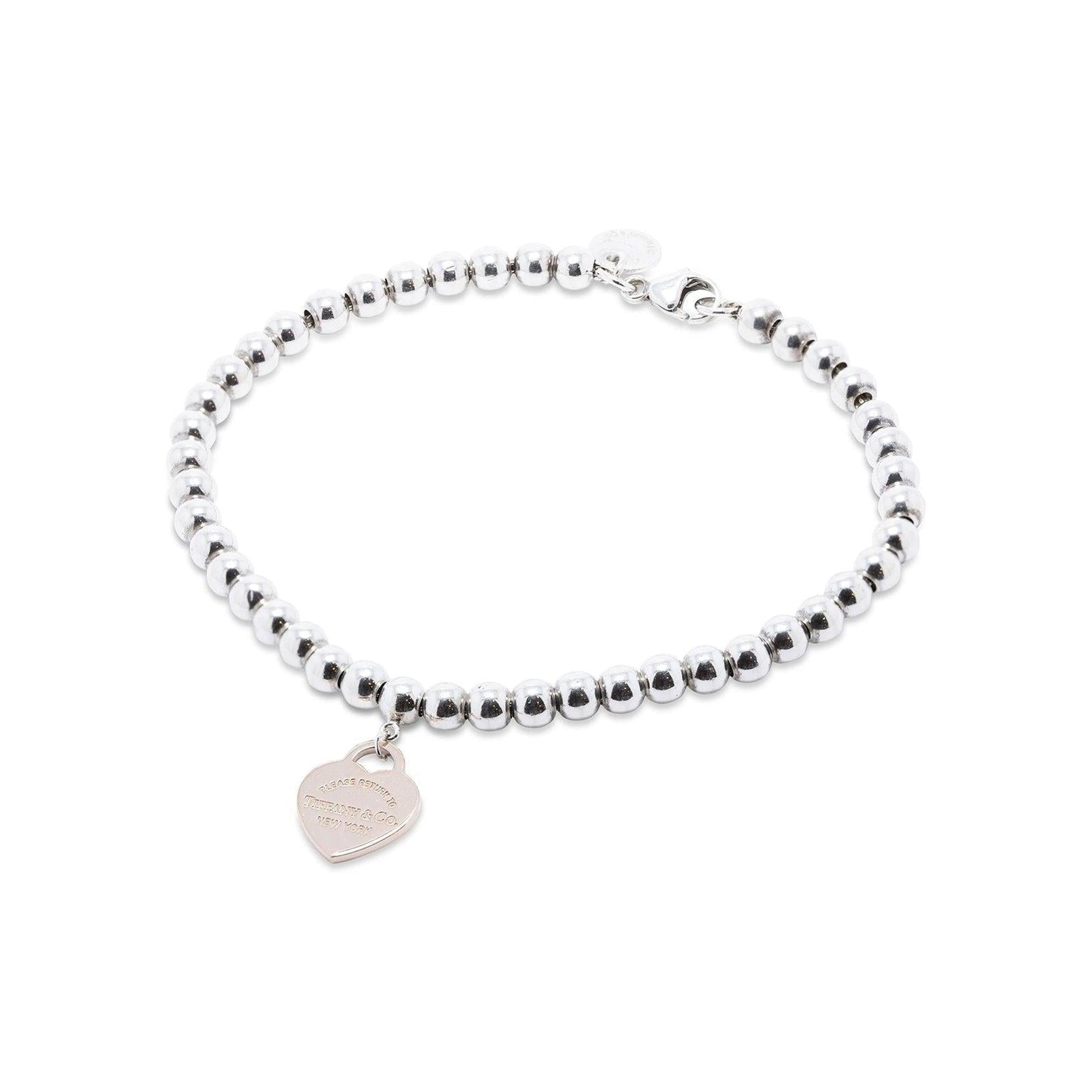 Tiffany & Co. Return to Tiffany Two-Tone Mini Heart Tag Bead Bracelet