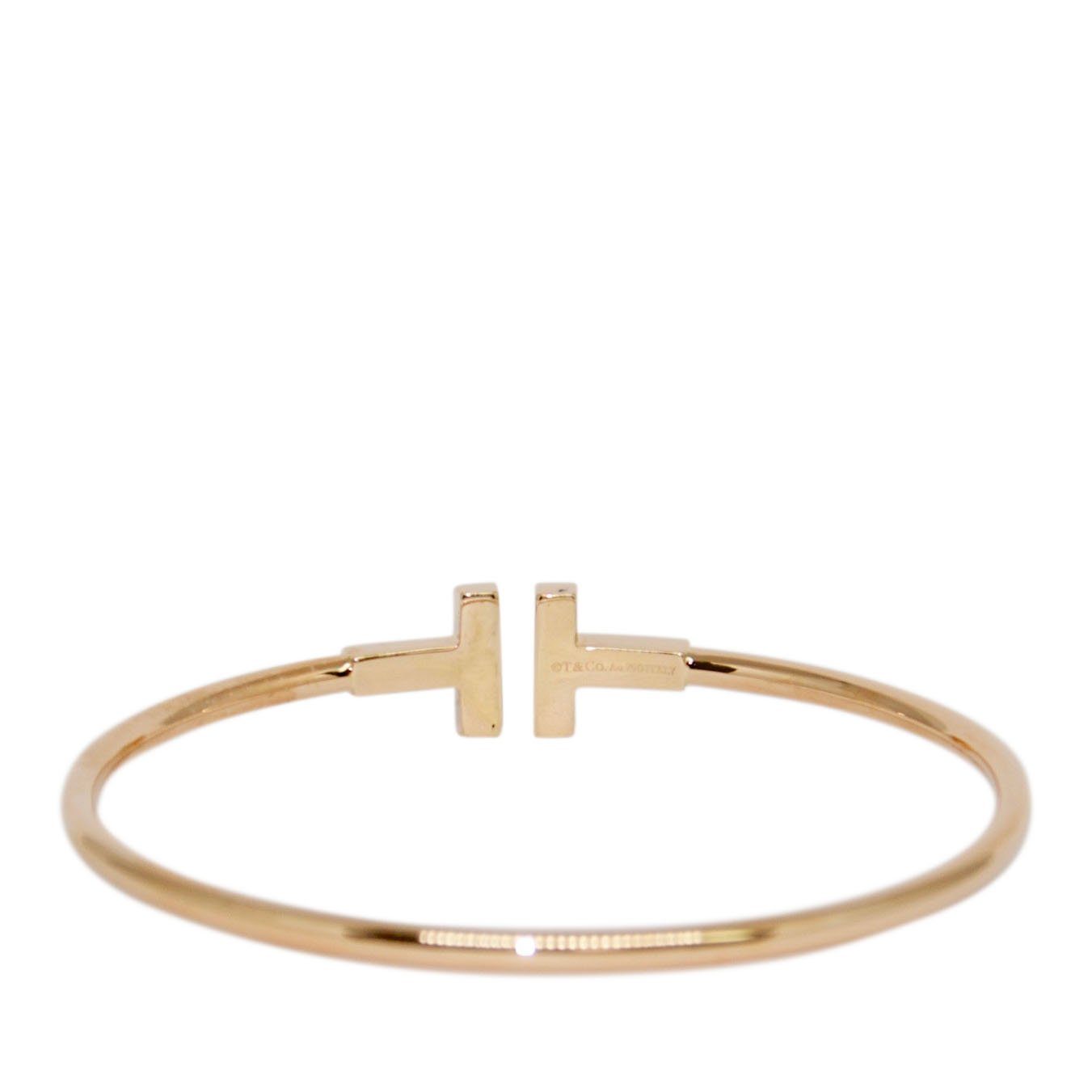 Tiffany & Co. Rose Gold T Wire Bracelet
