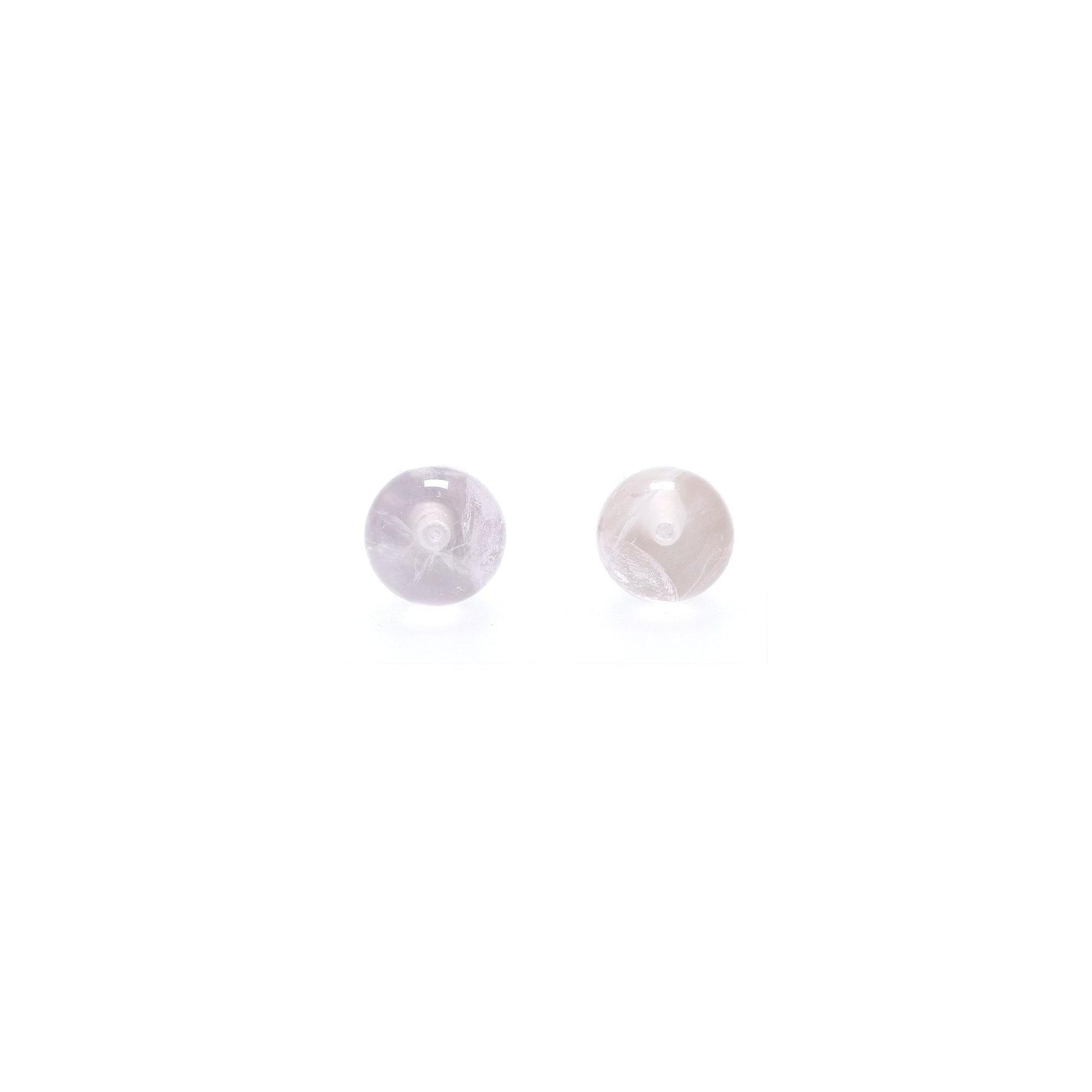 Tiffany & Co. Rose Quartz Ball Stud Earrings