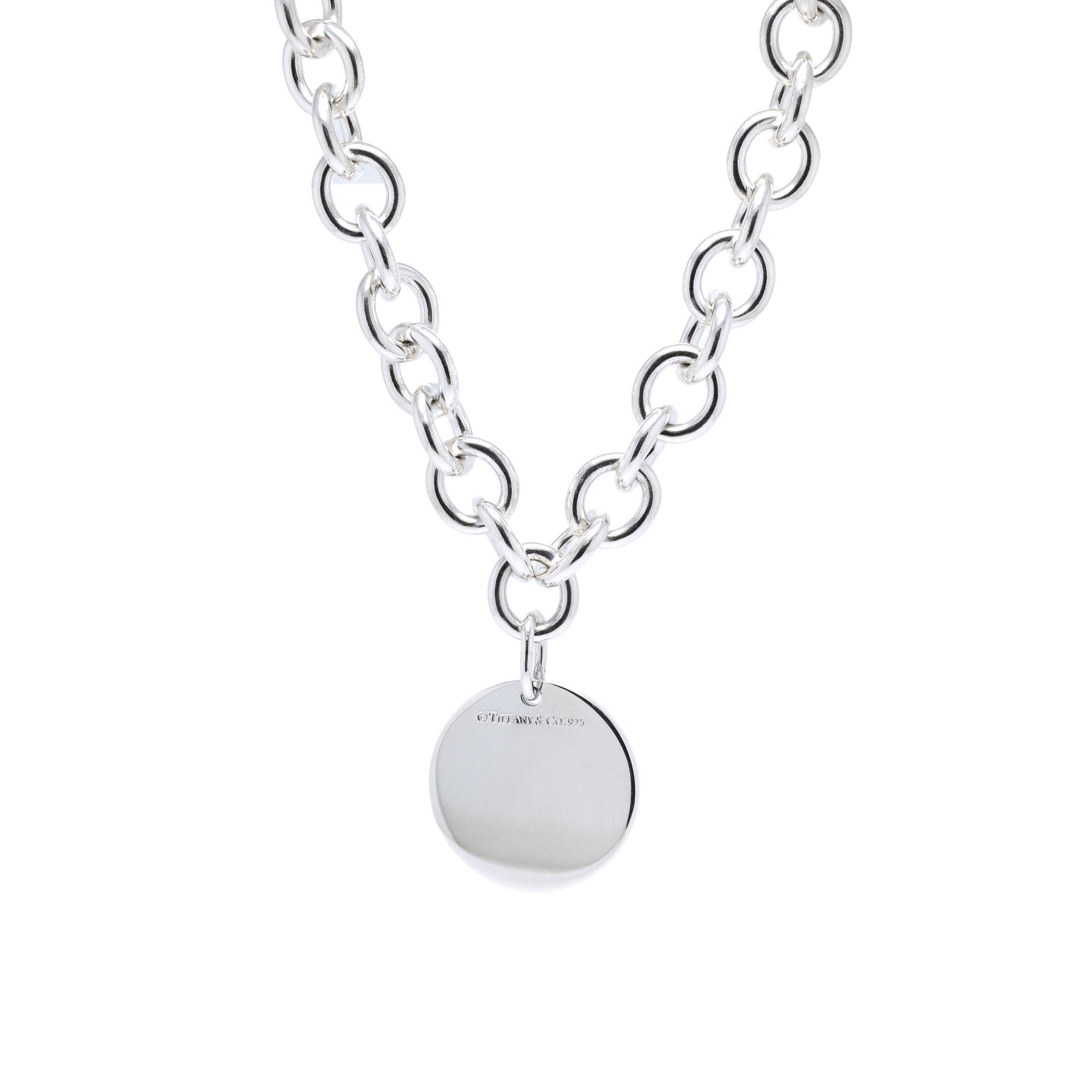 Tiffany & Co. Round Tag Necklace