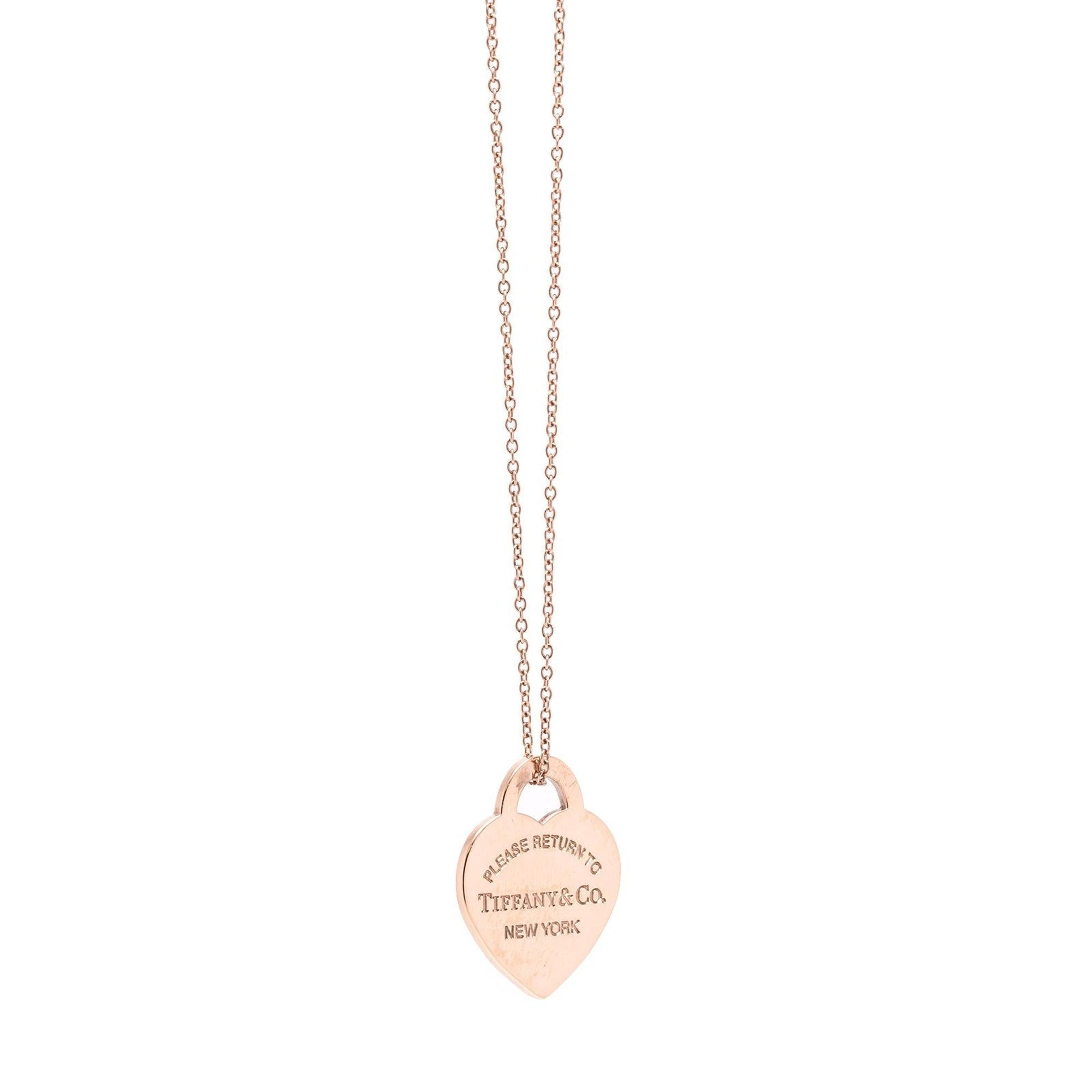 Tiffany & Co. Rubedo Return to Tiffany Small Heart Tag Pendant Necklace