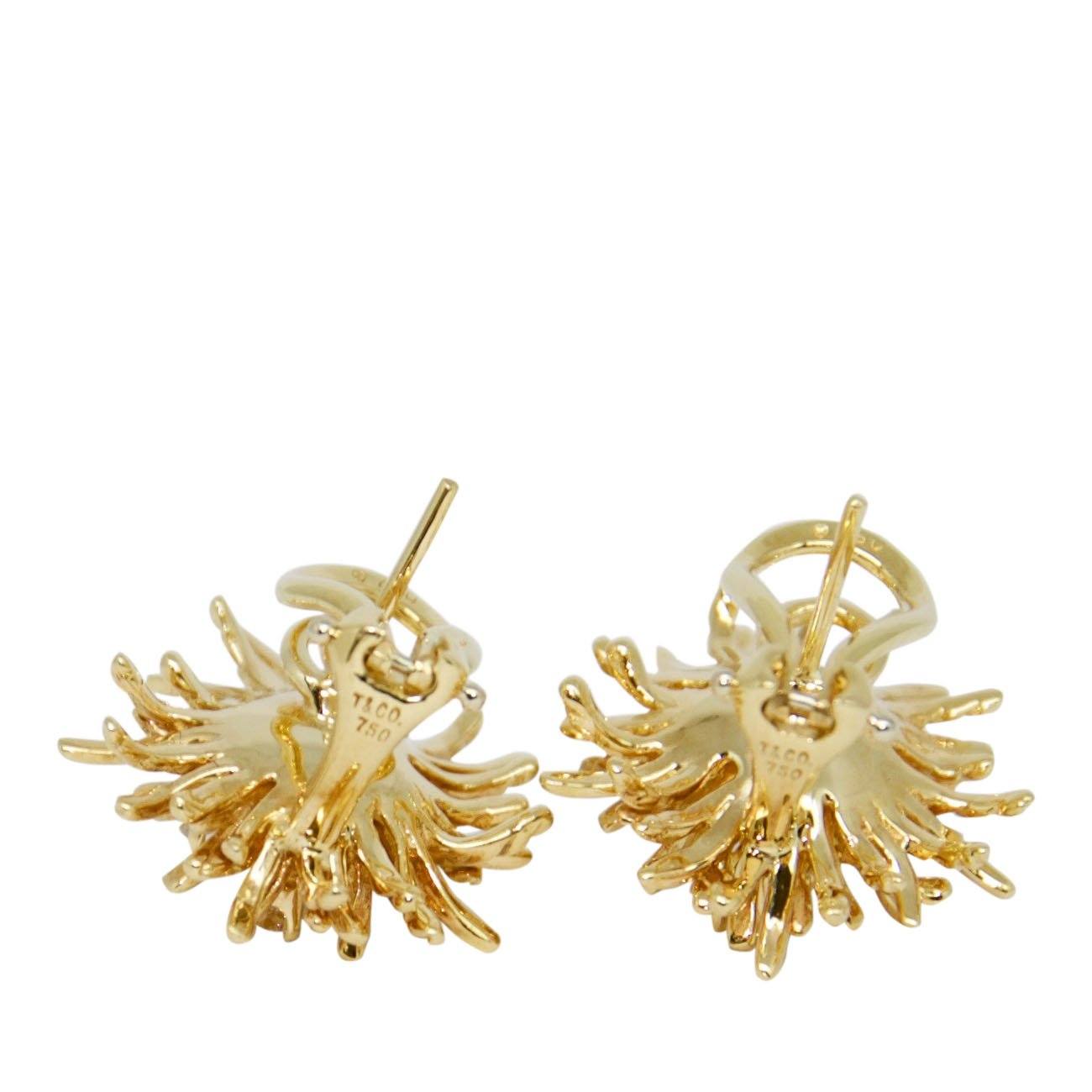 Tiffany & Co. Shclumberger Anemone Diamond Earrings