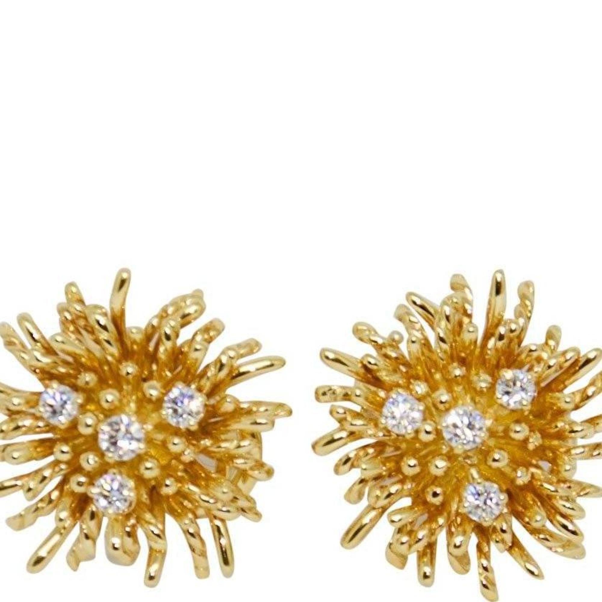 Tiffany & Co. Shclumberger Anemone Diamond Earrings