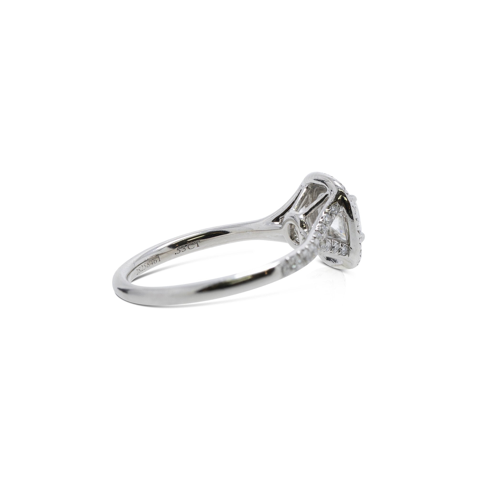 Tiffany & Co. Soleste Double Halo Diamond Engagement Ring
