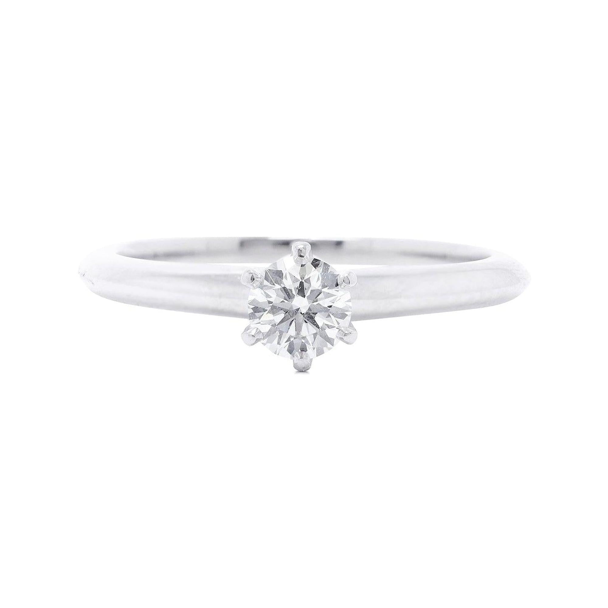 Tiffany & Co. Solitaire 0.33 ct. Round Diamond Engagement Ring