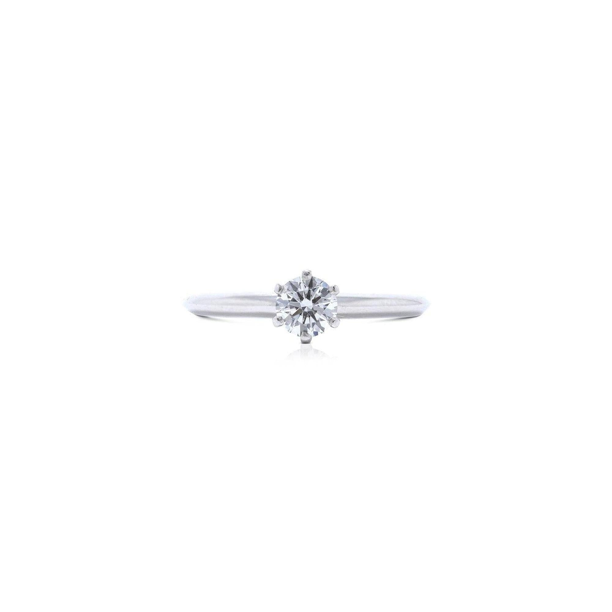 Tiffany & Co. Solitaire 0.42 ct. Round Diamond Engagement Ring
