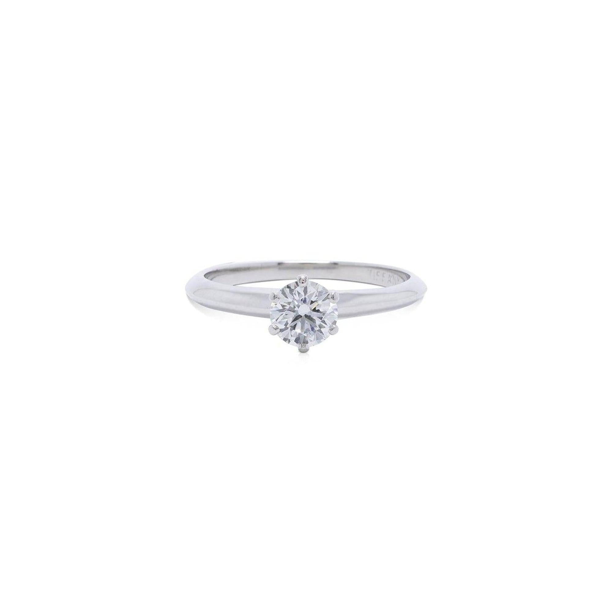 Tiffany & Co. Solitaire 0.51 ct. Round Diamond Engagement Ring