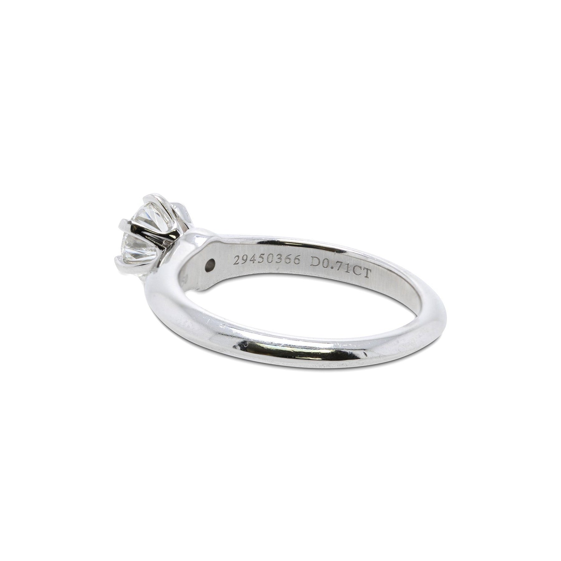 Tiffany & Co. Solitaire 0.71 ct. Round Diamond Engagement Ring