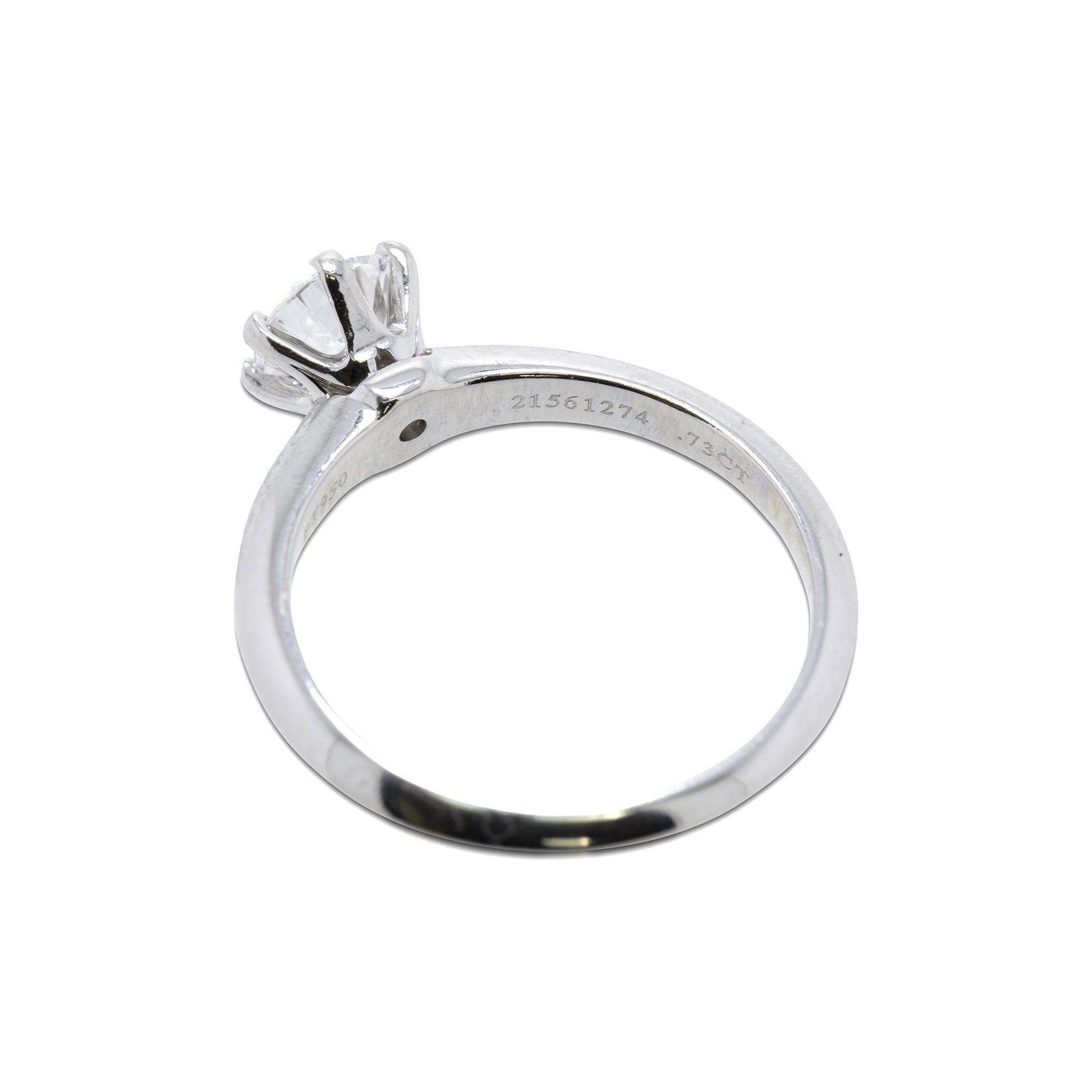 Tiffany & Co. Solitaire 0.73 ct. Round Diamond Engagement Ring