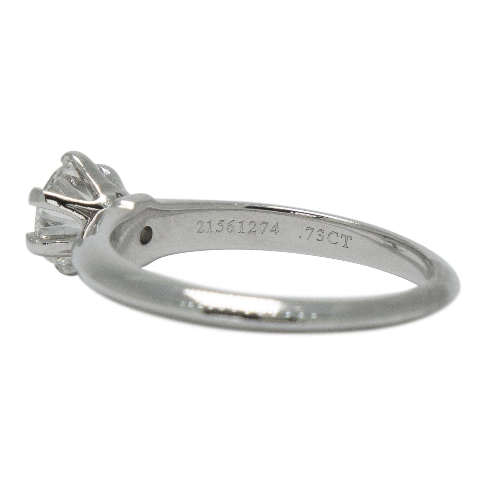 Tiffany & Co. Solitaire 0.73ct Round Diamond Engagement Ring