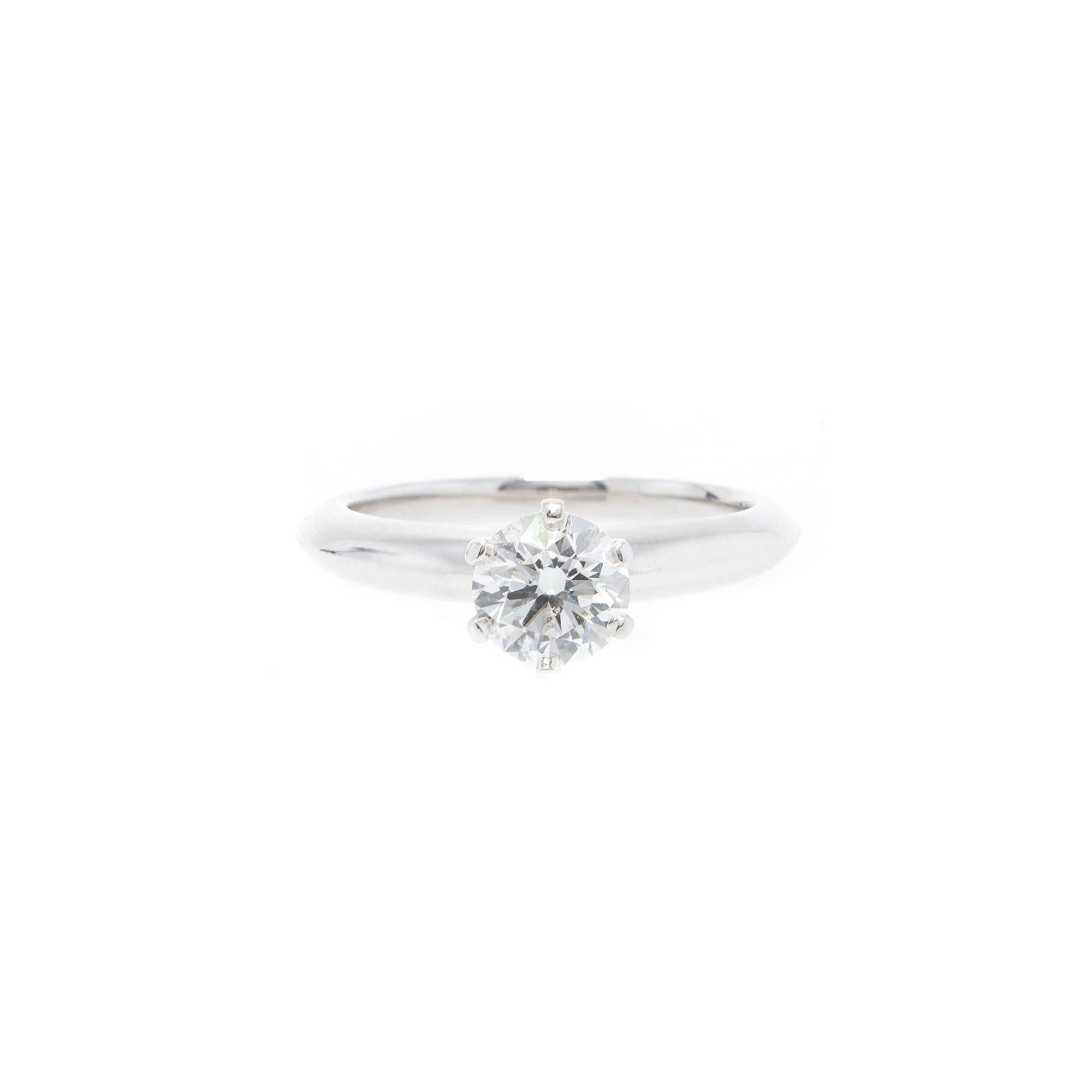 Tiffany & Co. Solitaire 0.79 ct. Diamond Engagement Ring