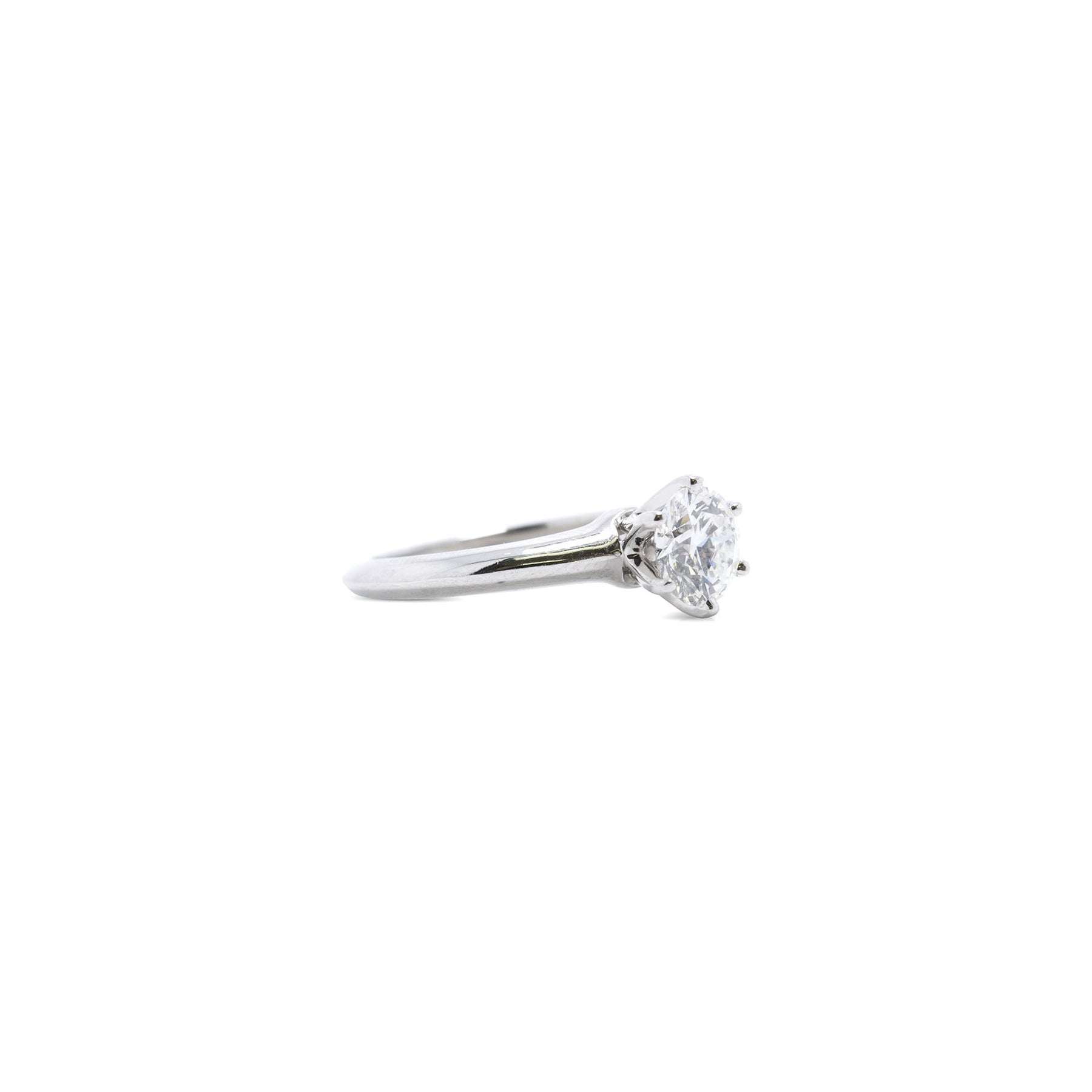 Tiffany & Co. Solitaire 0.82 ct. Round Diamond Engagement Ring