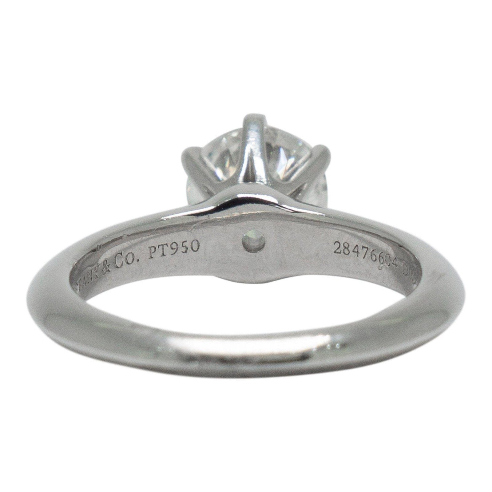 Tiffany & Co. Solitaire 0.91ct Round Diamond Engagement Ring