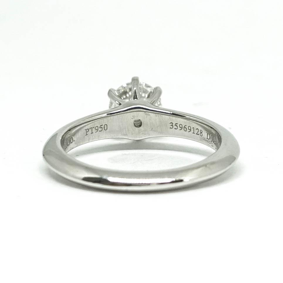 Tiffany & Co. Solitaire 0.94ct Round Diamond Engagement Ring