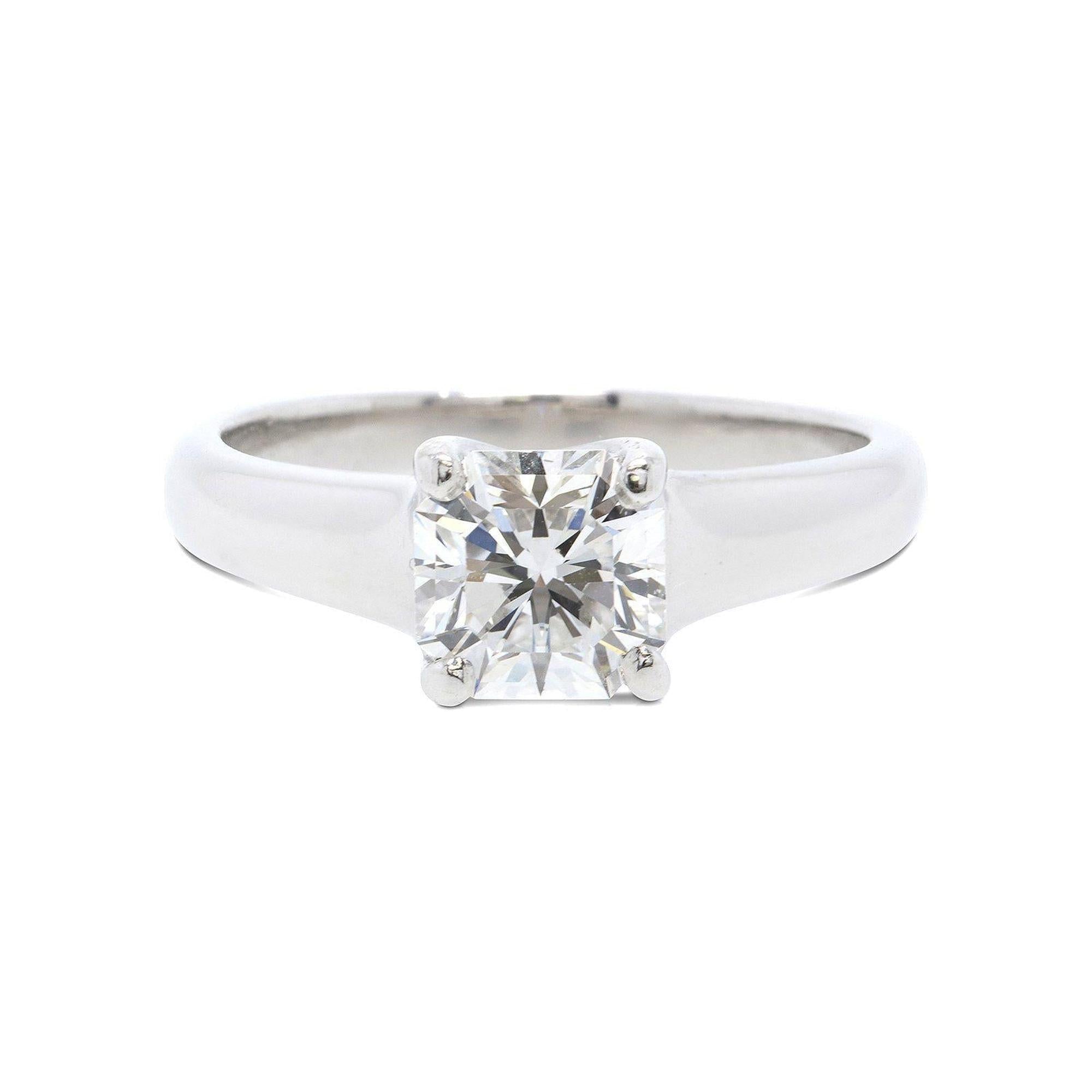 Tiffany & Co. Solitaire 1.00 ct. Lucida Cut Diamond Engagement Ring