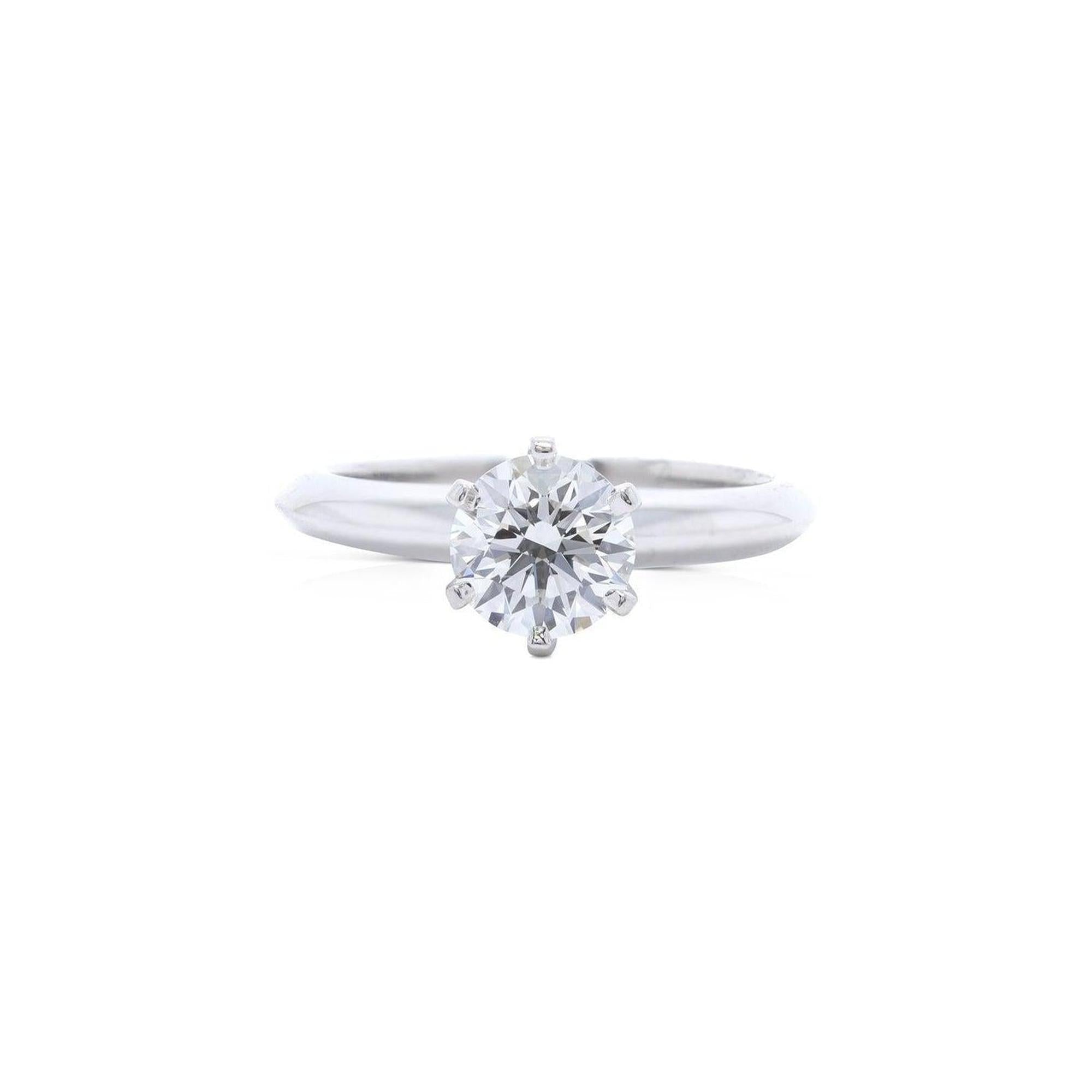 Tiffany & Co. Solitaire 1.00 ct. Round Diamond Engagement Ring