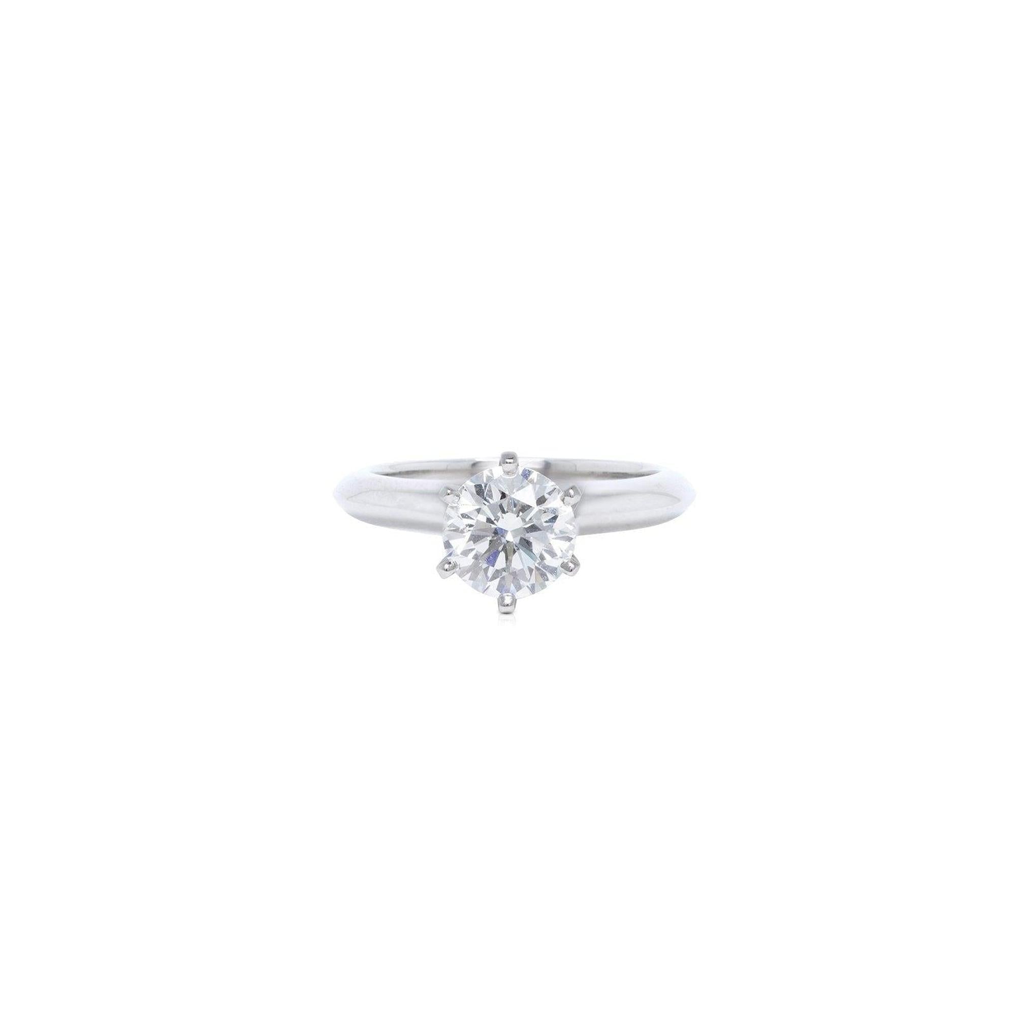 Tiffany & Co. Solitaire 1.15 ct. Round Diamond Engagement Ring