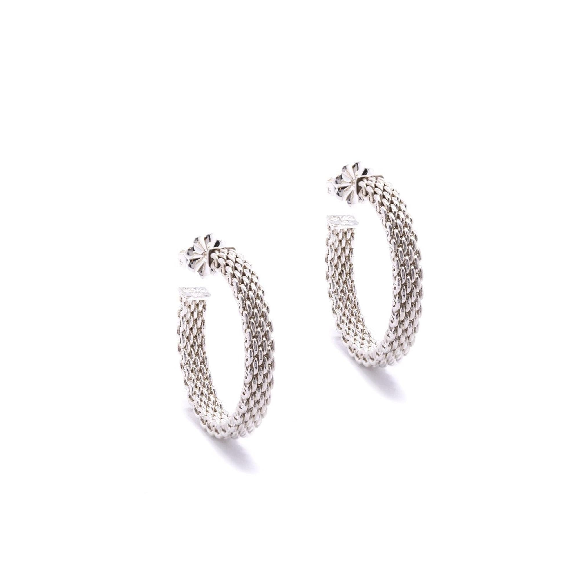 Tiffany & Co. Somerset Medium Hoop Earrings
