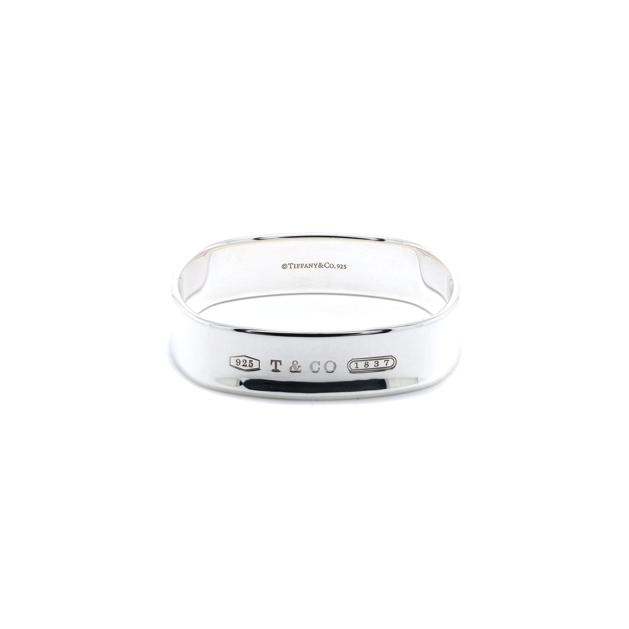 Tiffany & Co. Square 1837 Bangle Bracelet