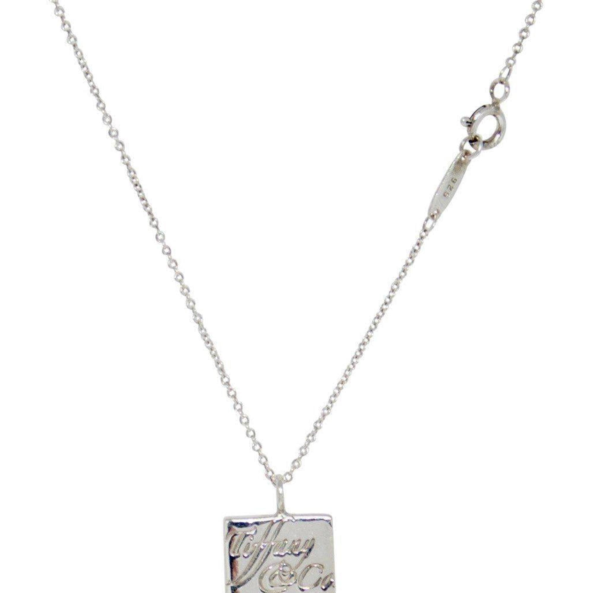 Tiffany & Co. Square Notes Pendant Necklace