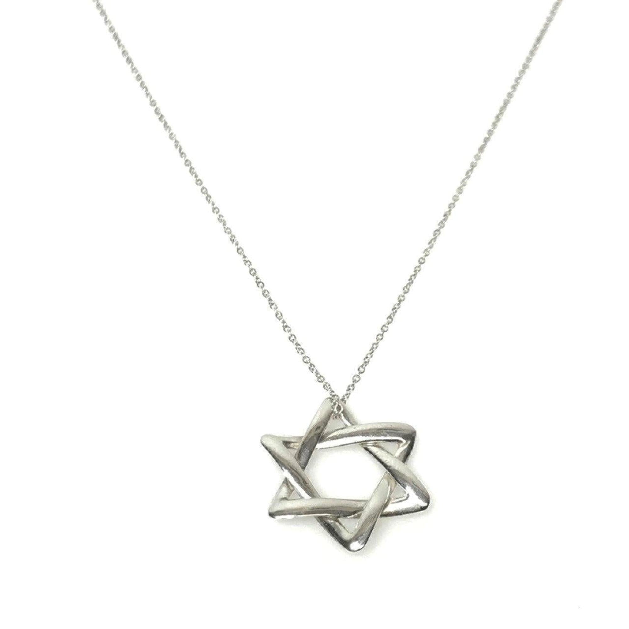 Tiffany & Co. Star of David Pendant Necklace