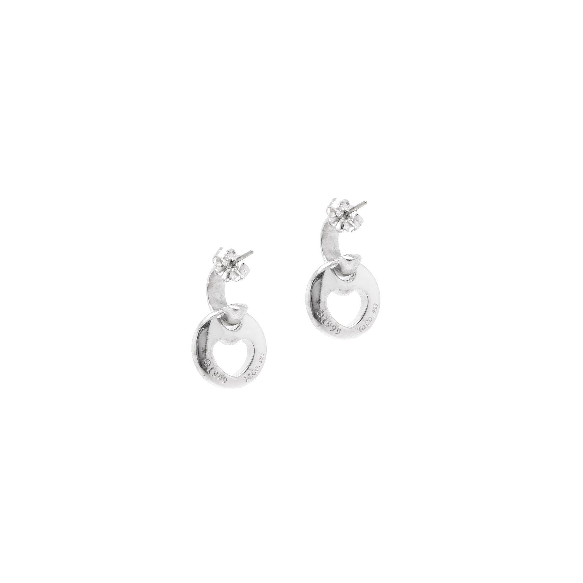 Tiffany & Co. Stencil Heart Drop Earrings