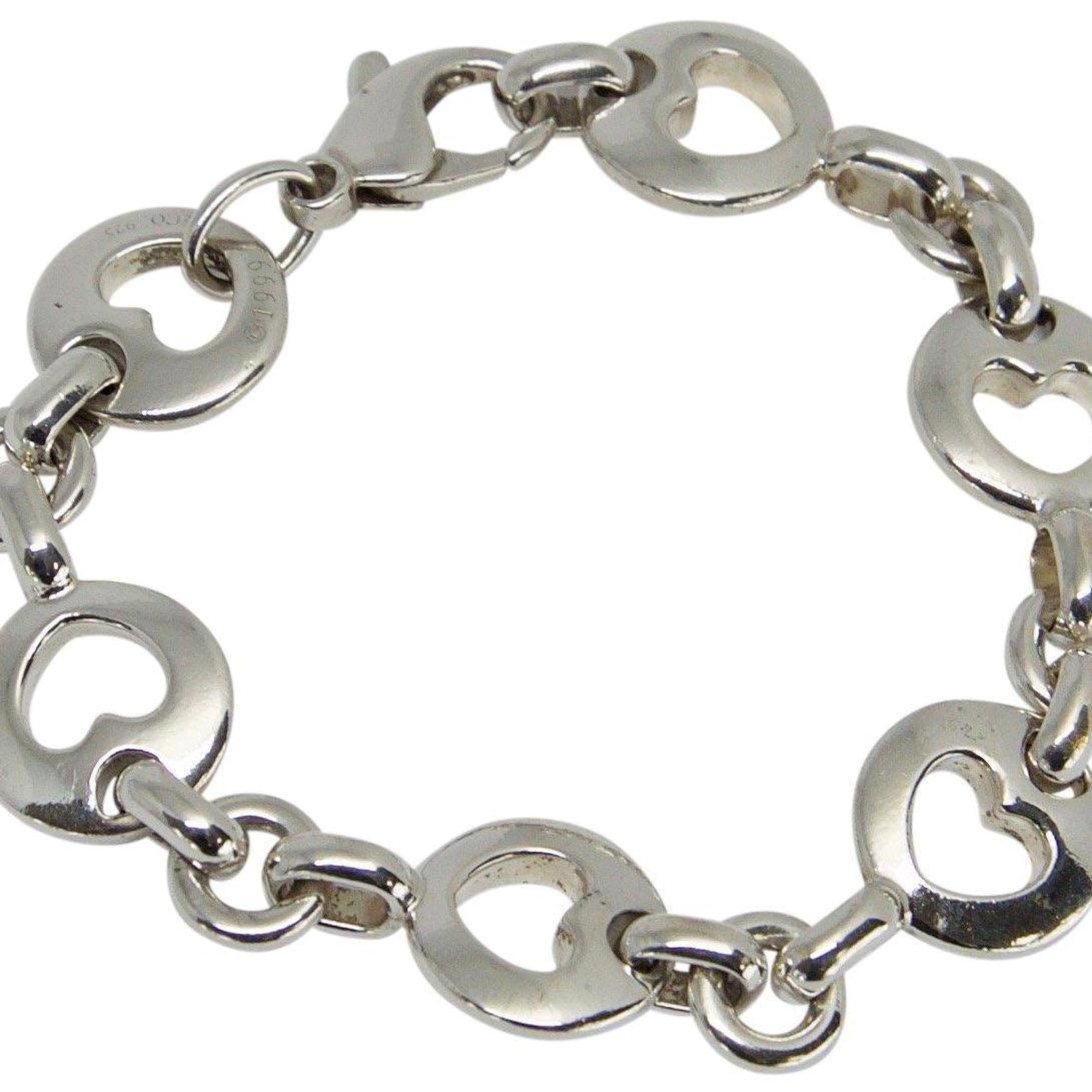 Tiffany & Co. Stencil Heart Link Bracelet