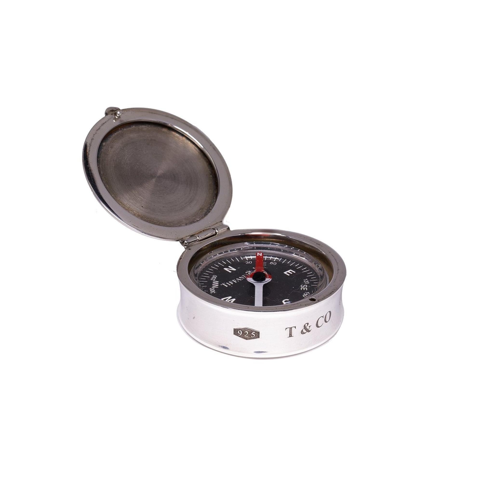 Tiffany & Co. Sterling Silver 1837 Compass