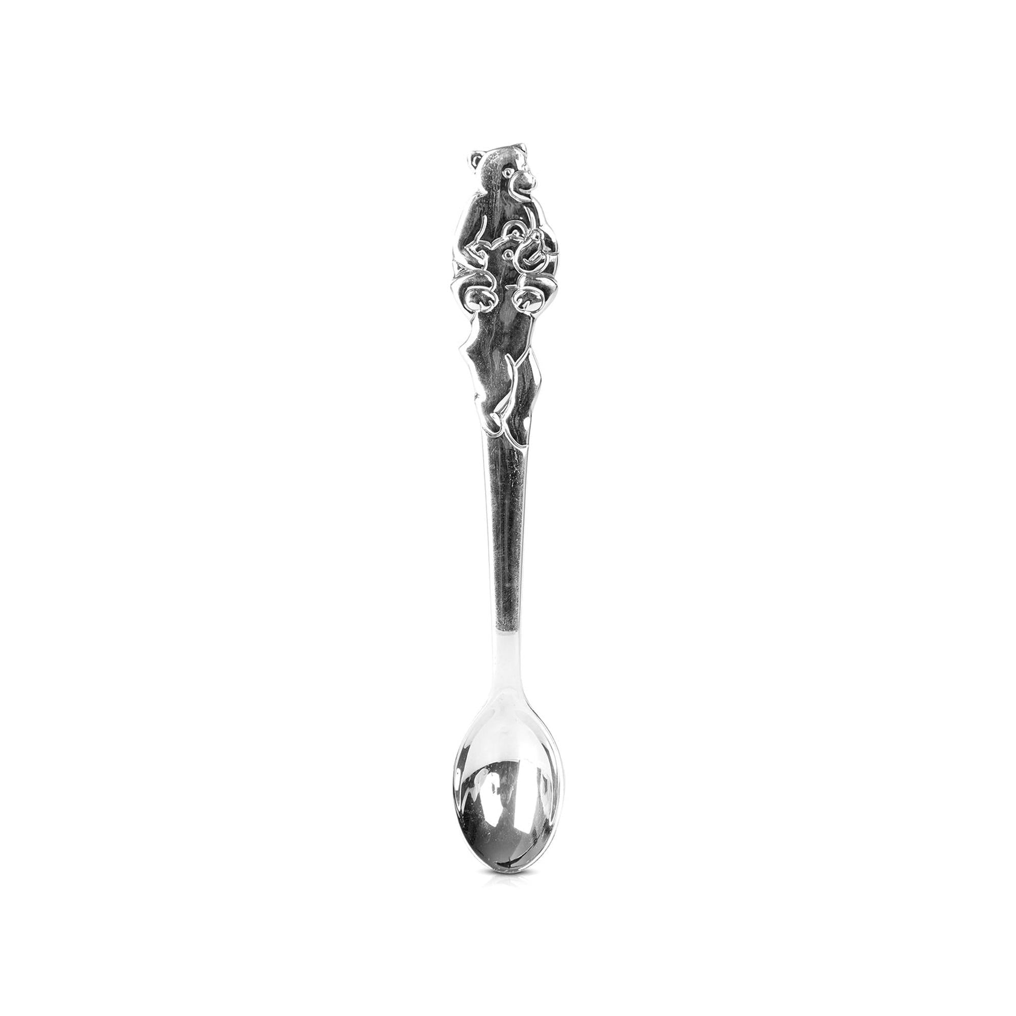 Tiffany & Co. Sterling Silver Two Bears Baby Feeding Spoon w/ Box