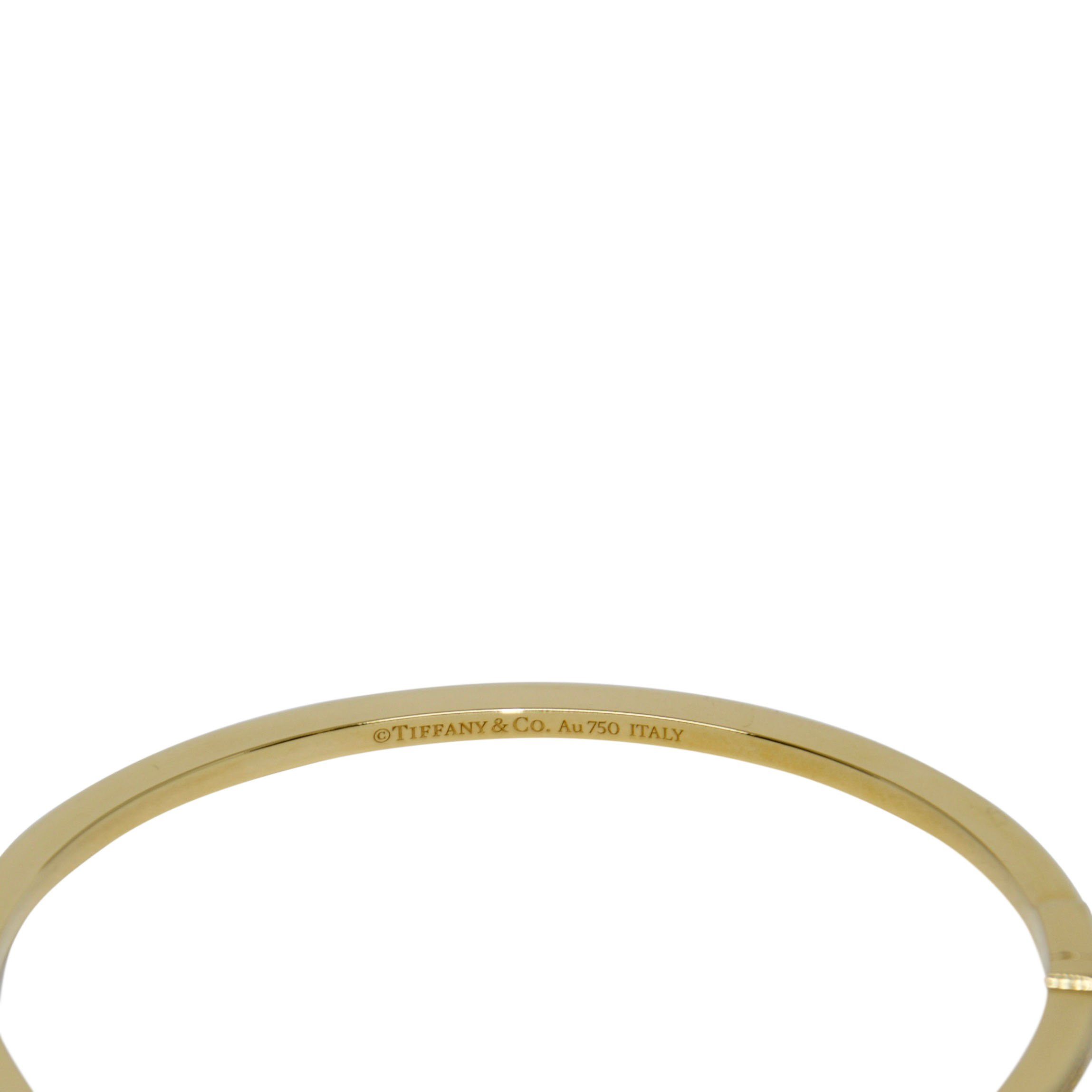 Tiffany & Co. T Two Hinged Diamond Bangle Bracelet