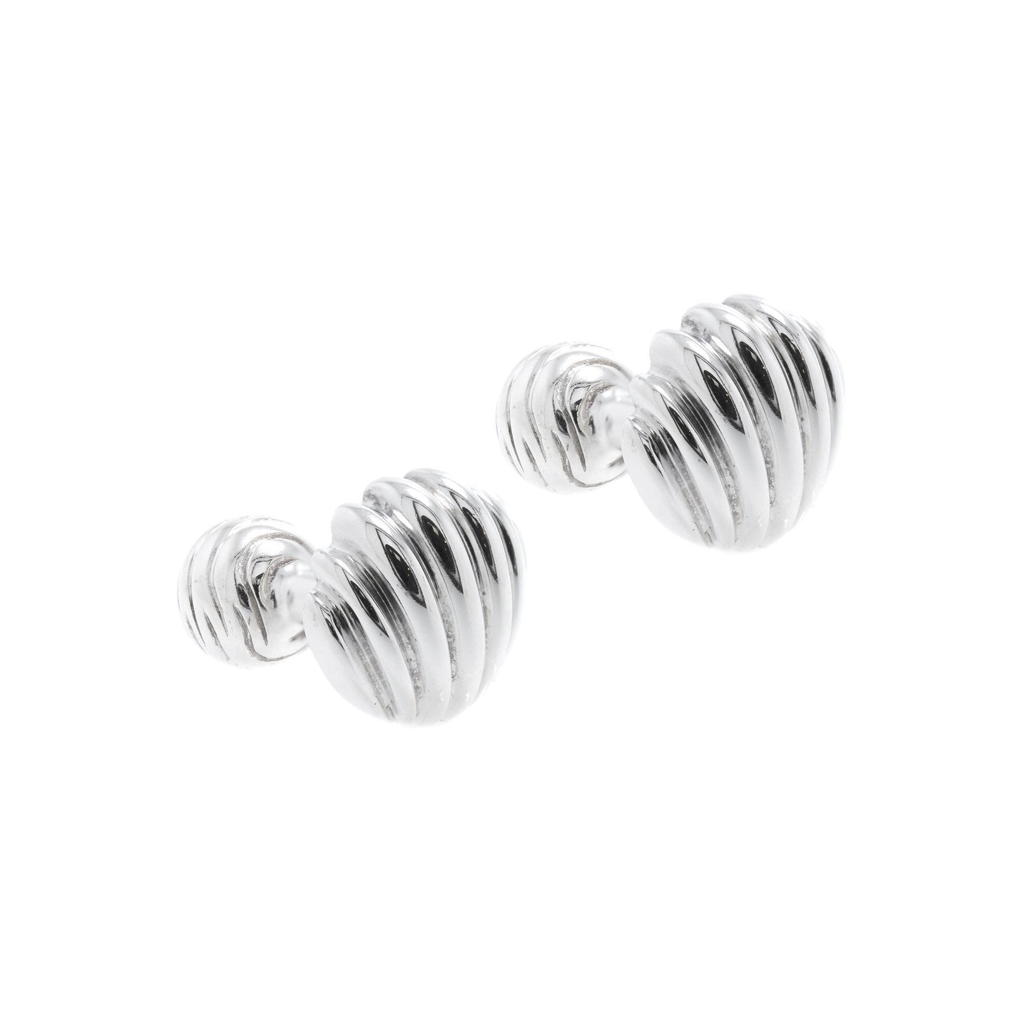 Tiffany & Co. Textured Shell Cufflinks