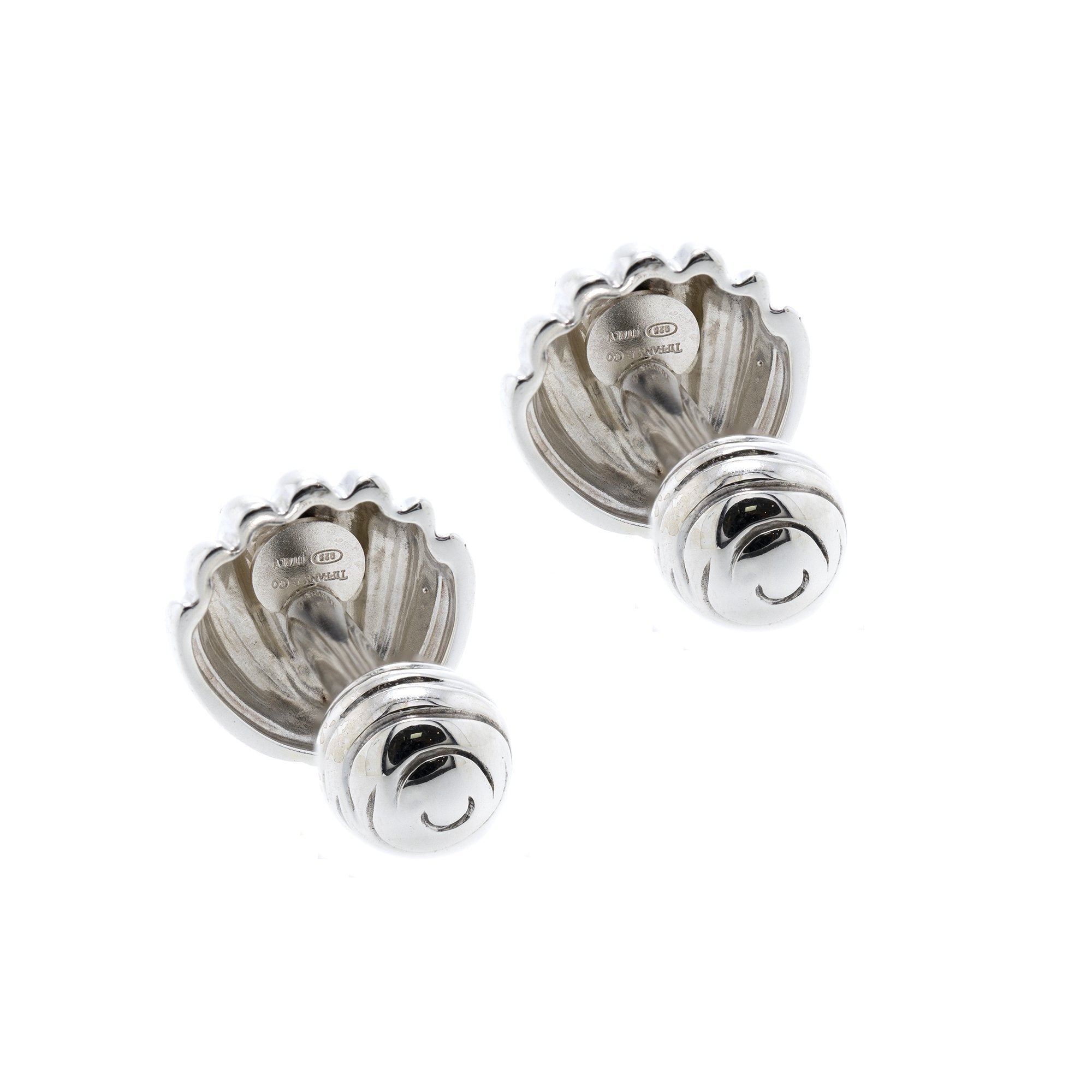 Tiffany & Co. Textured Shell Cufflinks
