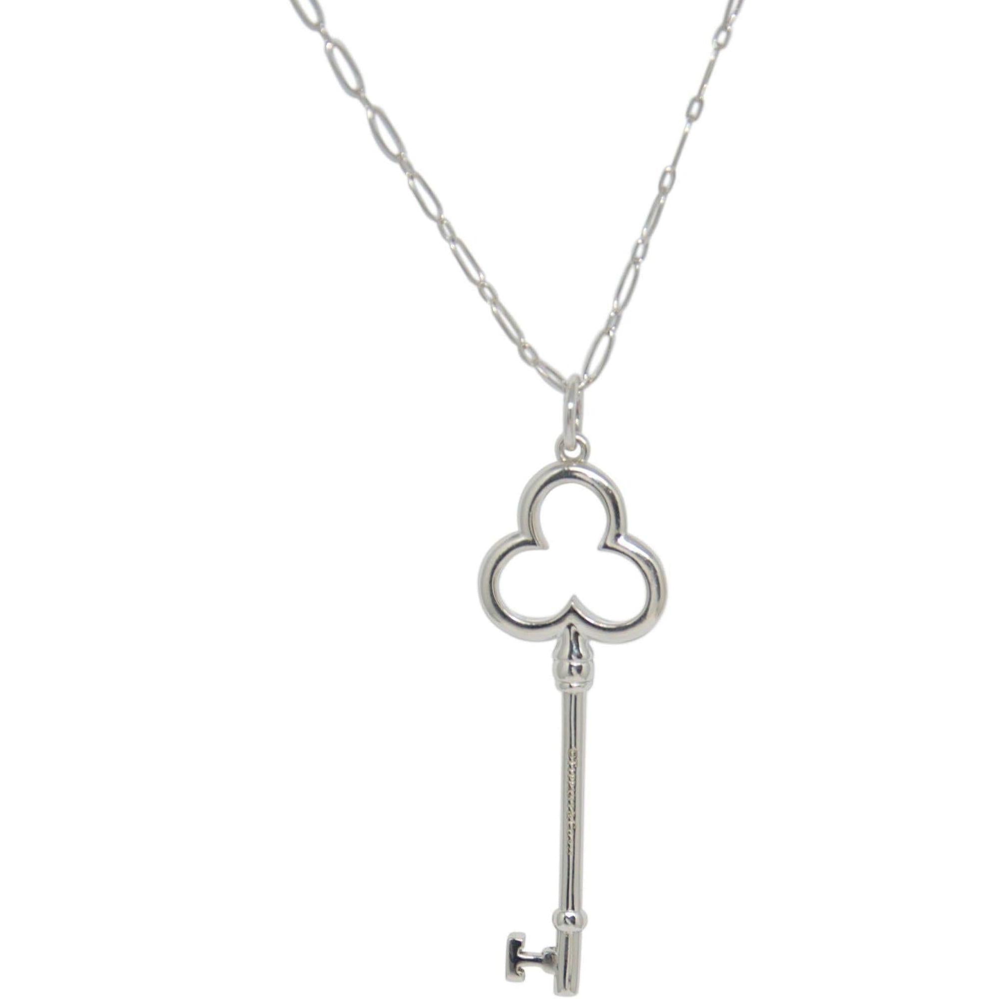 Tiffany & Co. Trefoil Key Pendant Necklace