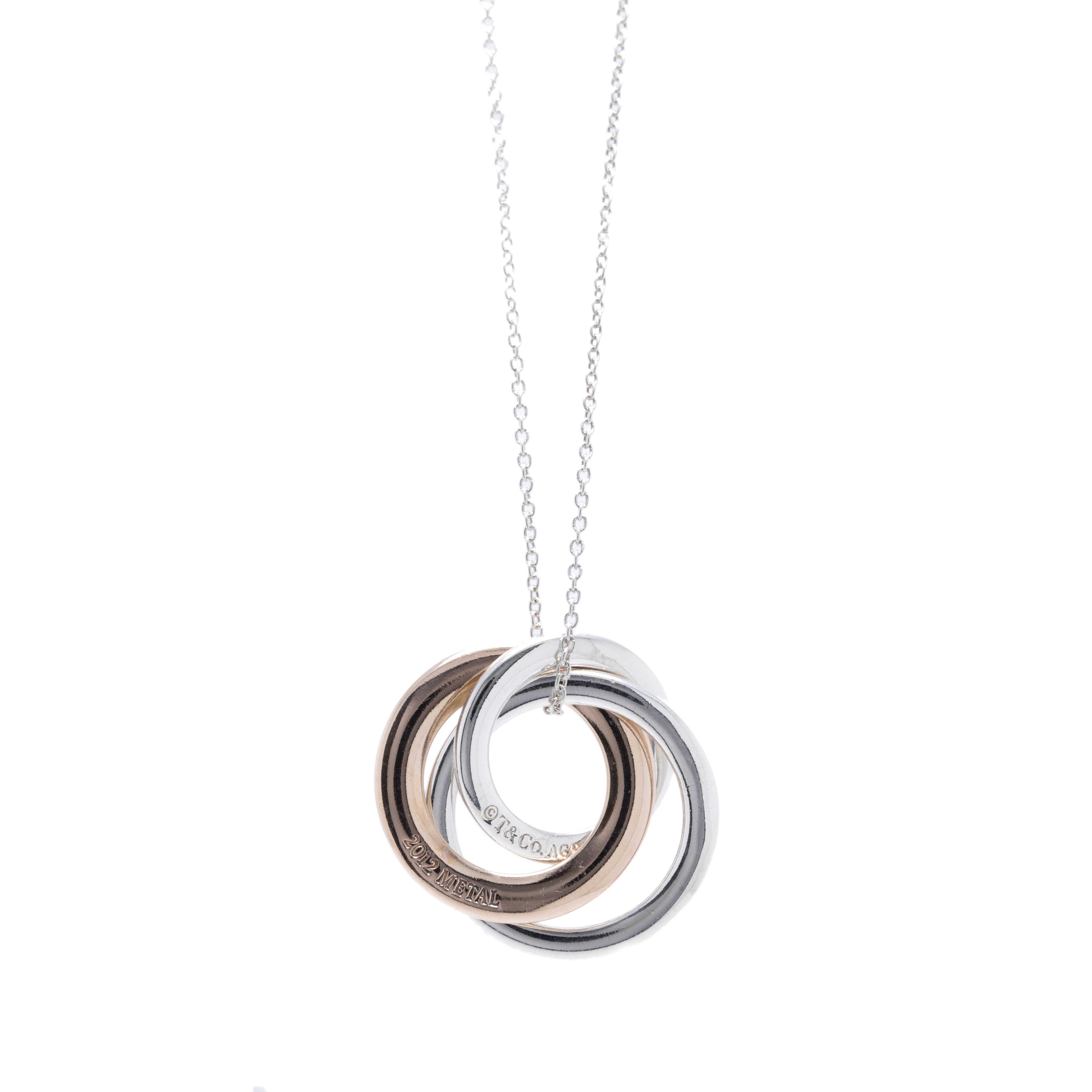 Tiffany & Co. Two-Tone 1837 Interlocking Circles Pendant Necklace